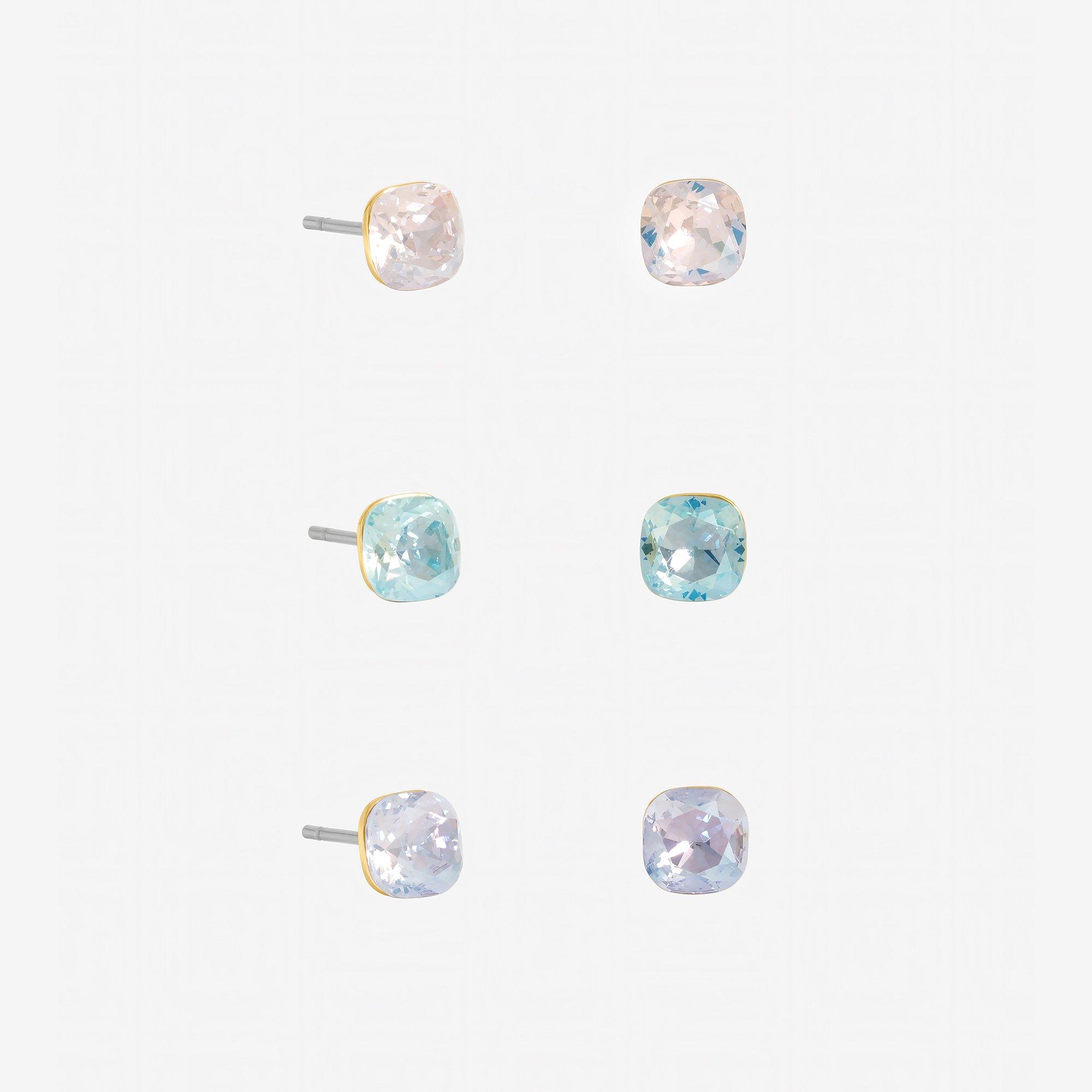 Silver - Jon Richard - Pastel Earrings - Multipack