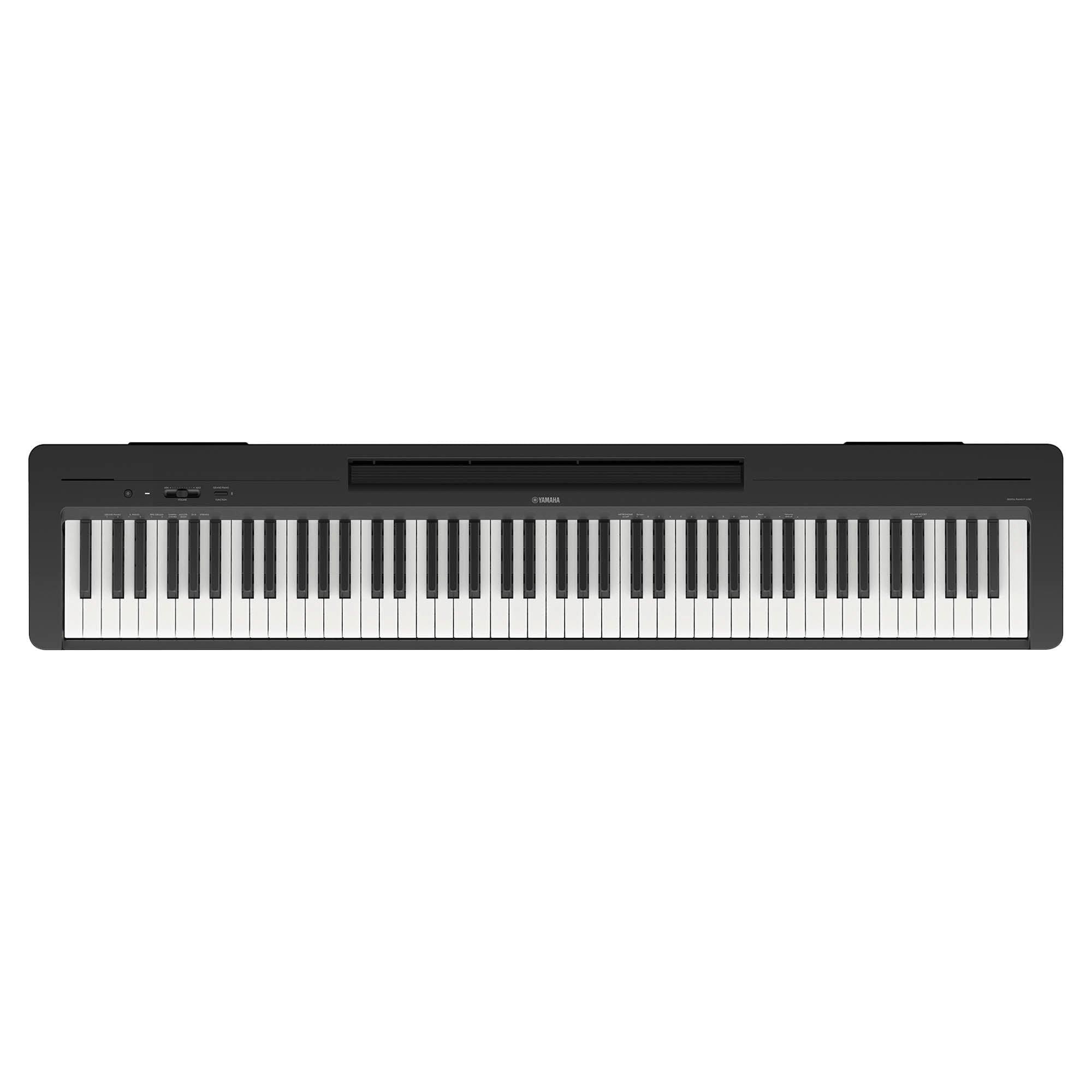 Black - Yamaha - P145BT Digital Piano with Bluetooth - 1