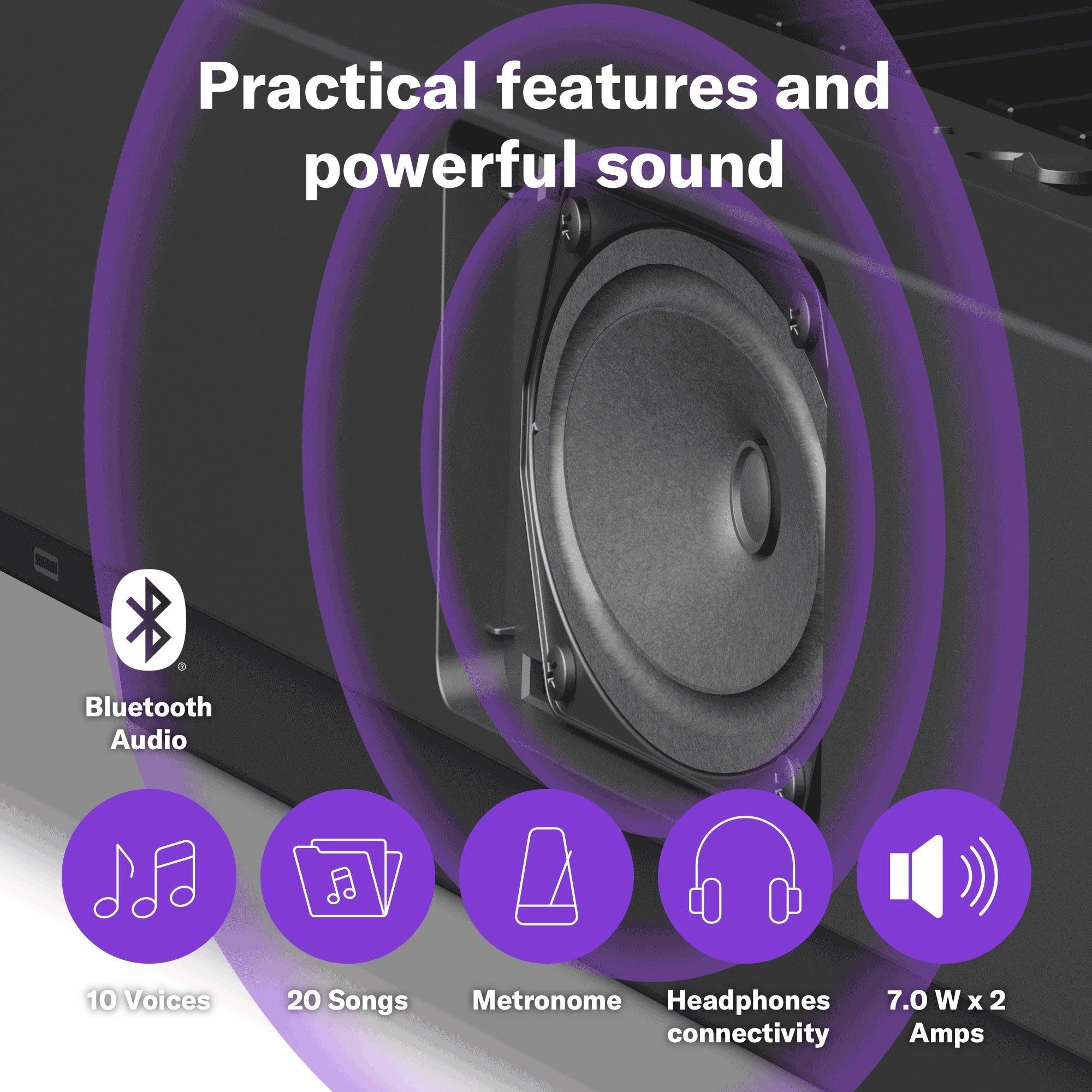 Black - Yamaha - P145BT Digital Piano with Bluetooth - 5