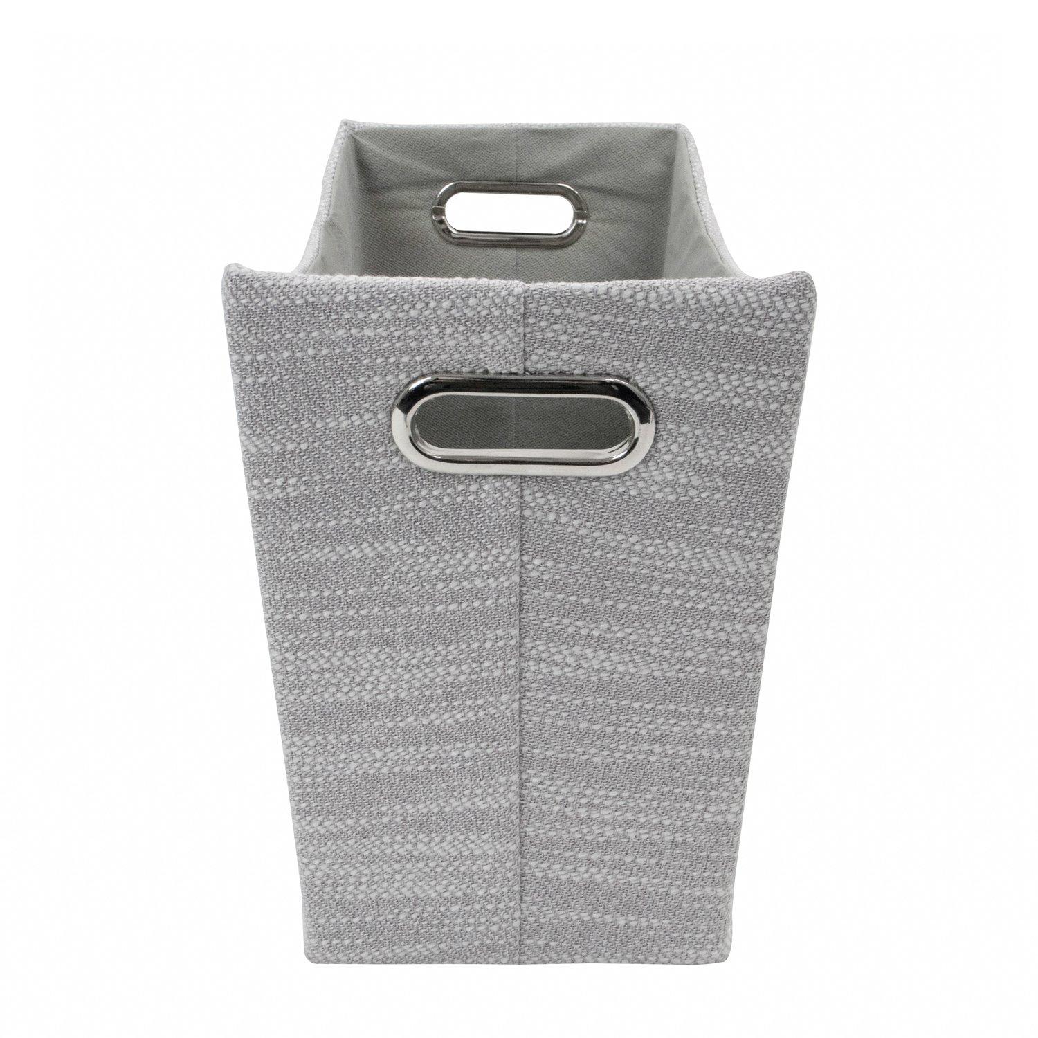 Grey - JVL - Serena Magazine Storage Holder Home Organisat - 3