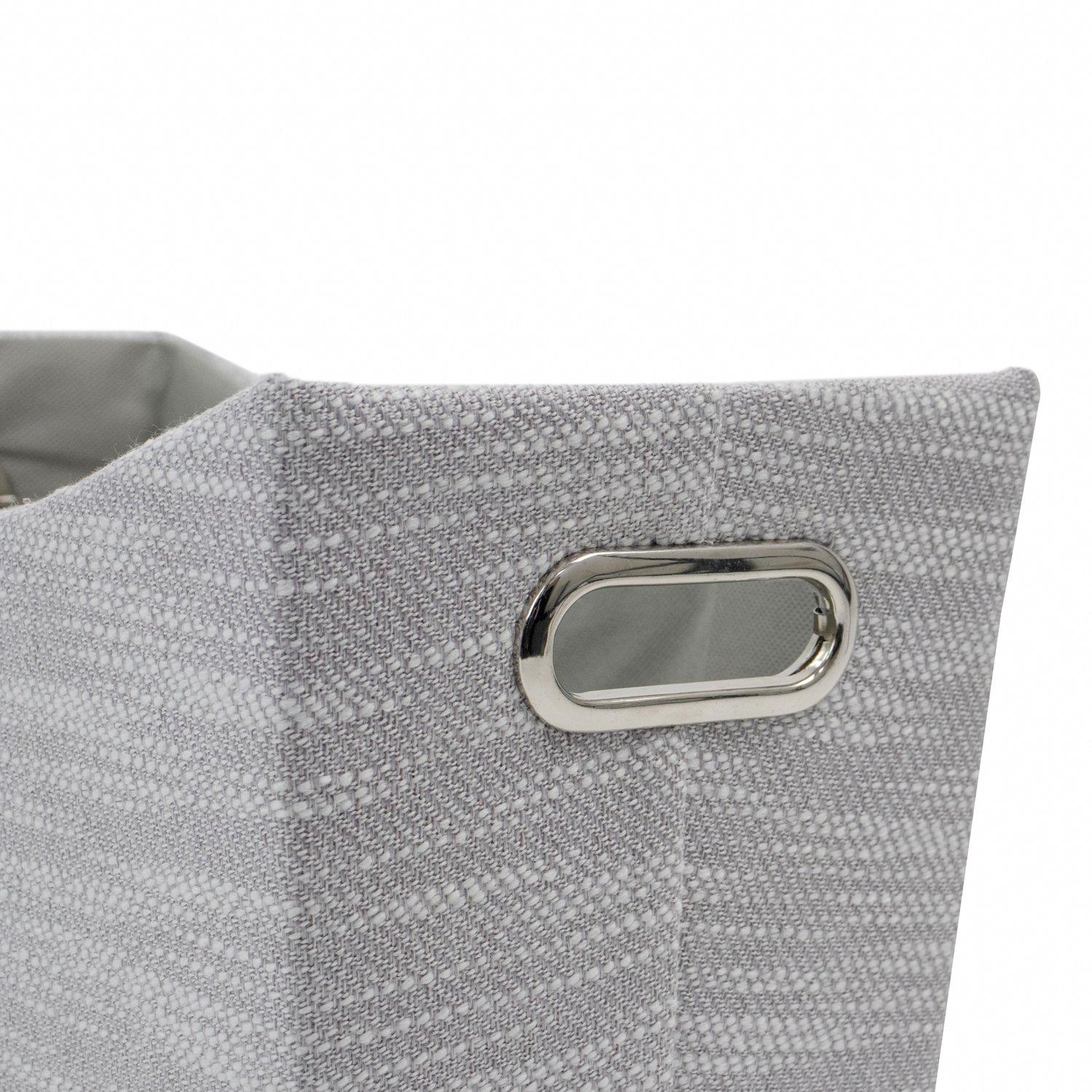 Grey - JVL - Serena Magazine Storage Holder Home Organisat - 4