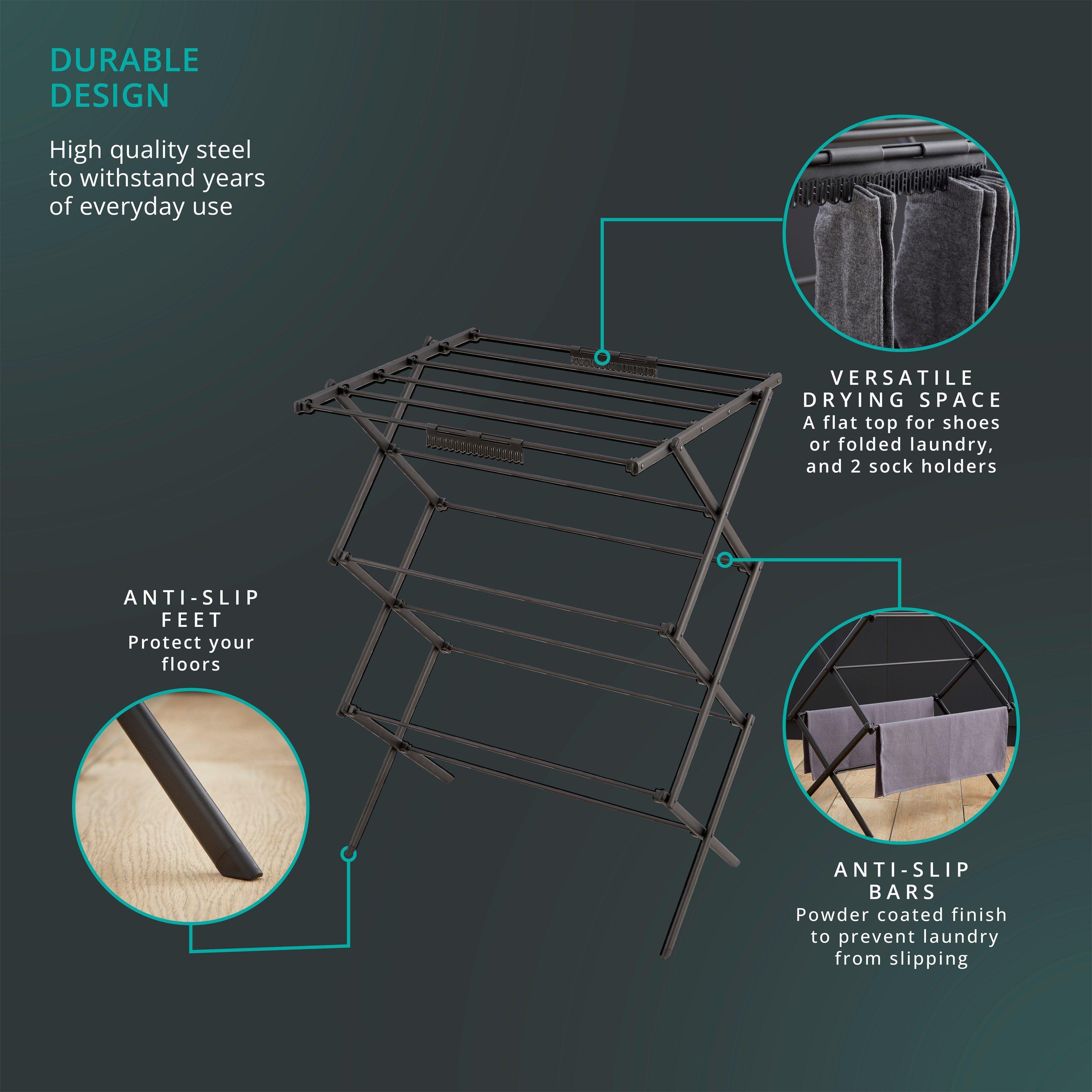 None - Swan - Stealth Ultra-Compact 3-Tier Concertina Airer - 6