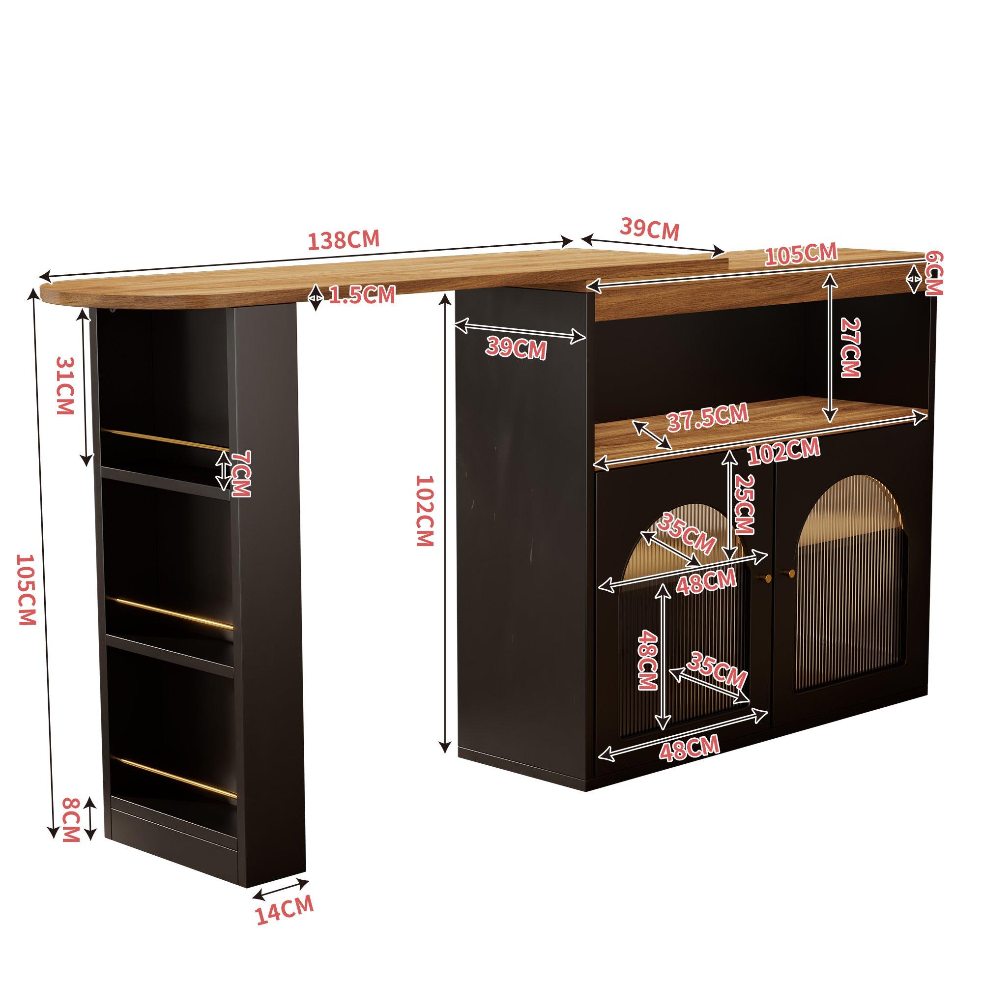 Black - Urban Meuble - Modern Sideboard with Sleek Design - 6