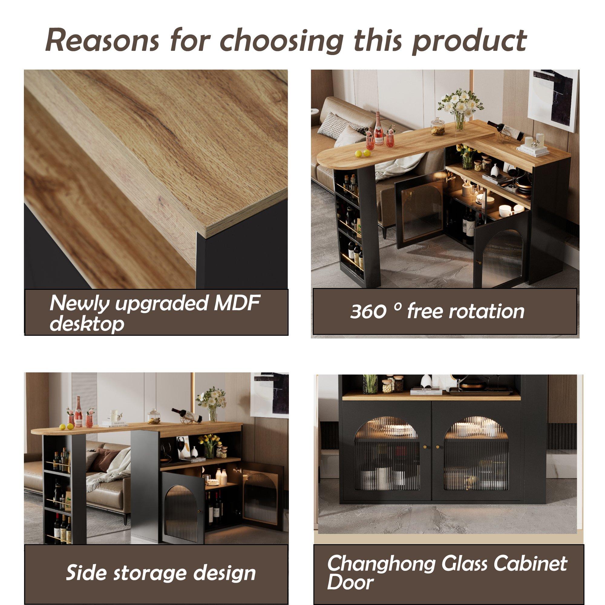 Black - Urban Meuble - Modern Sideboard with Sleek Design - 8