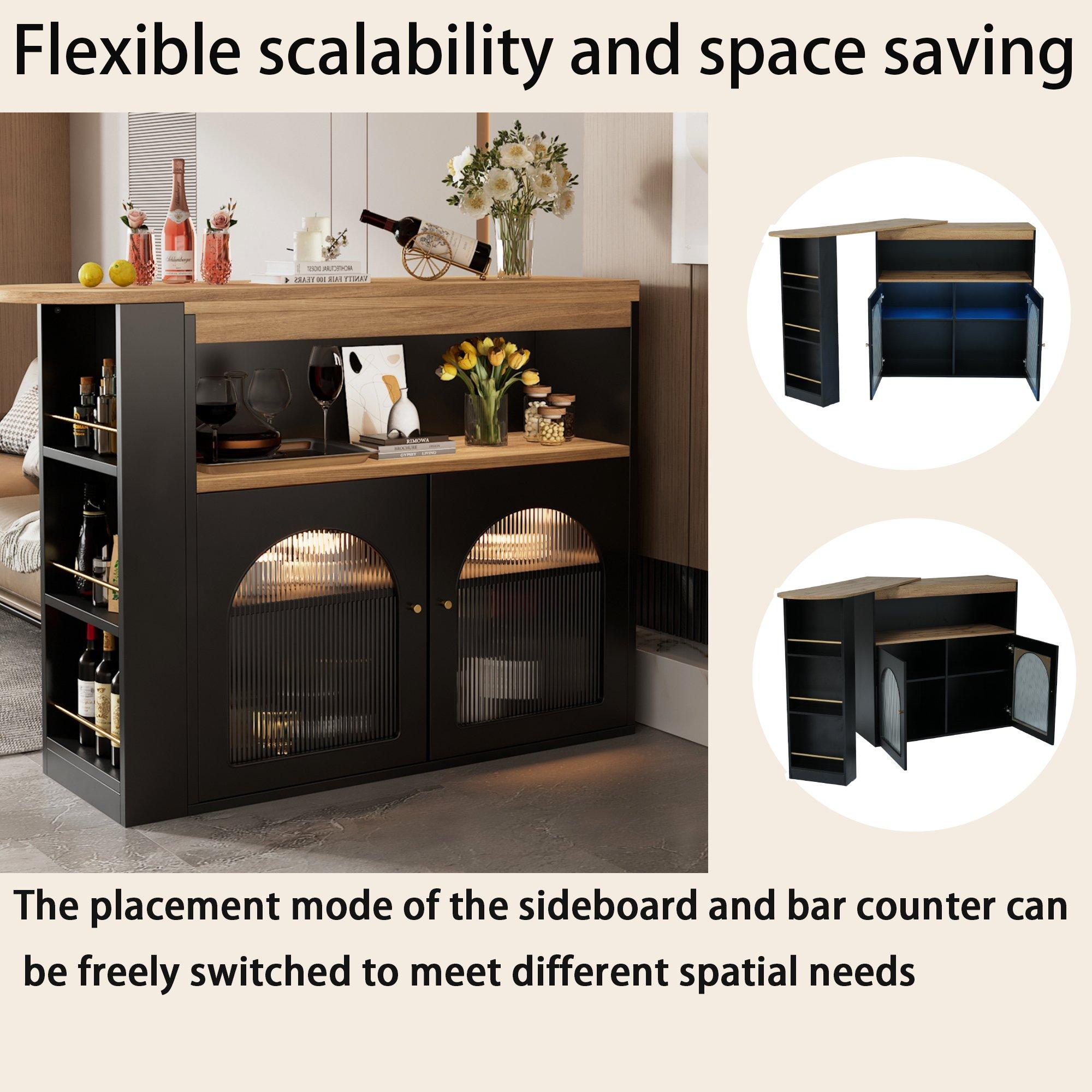 Black - Urban Meuble - Modern Sideboard with Sleek Design - 9