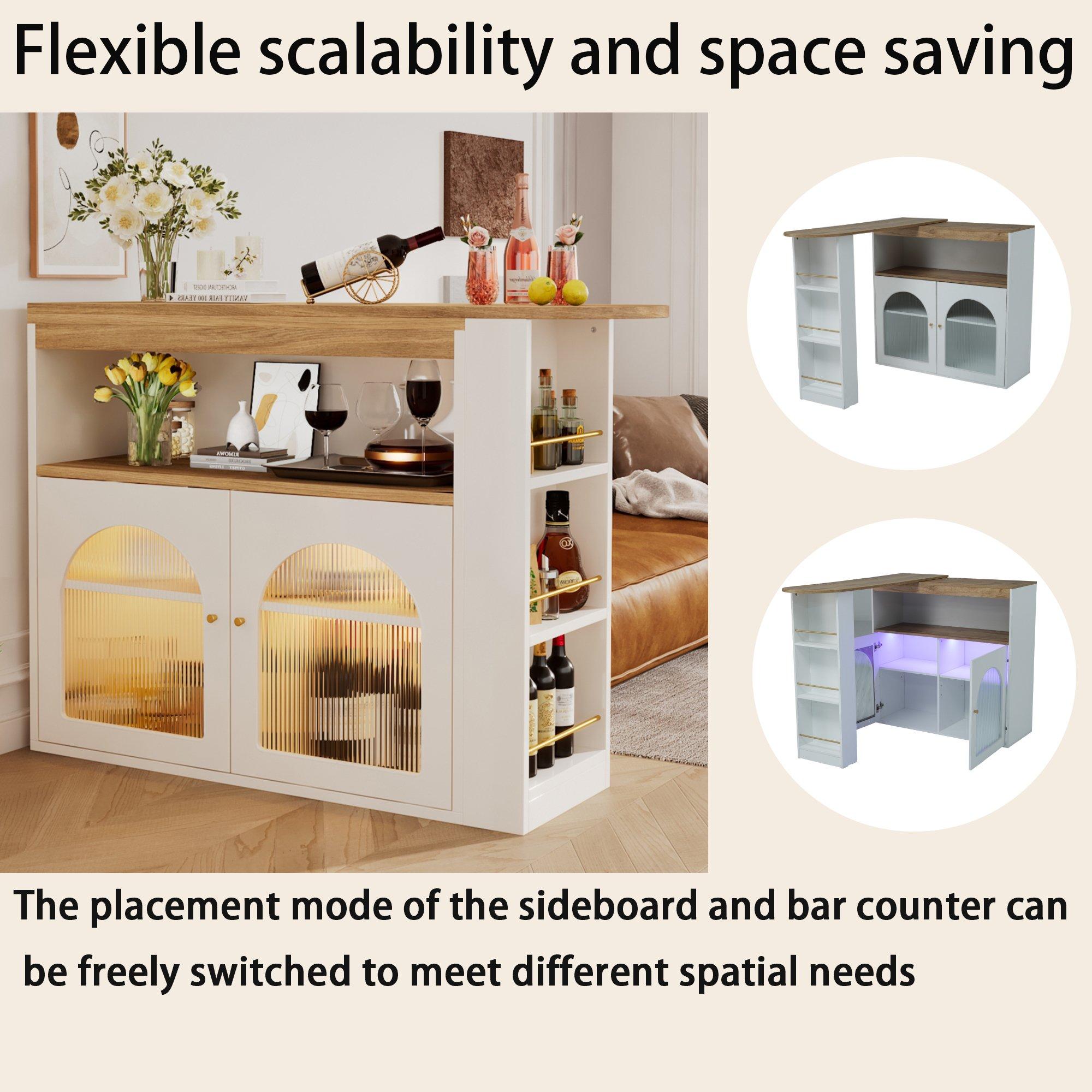 White - Urban Meuble - Utility Storage Cabinet Rustic Wood - 8