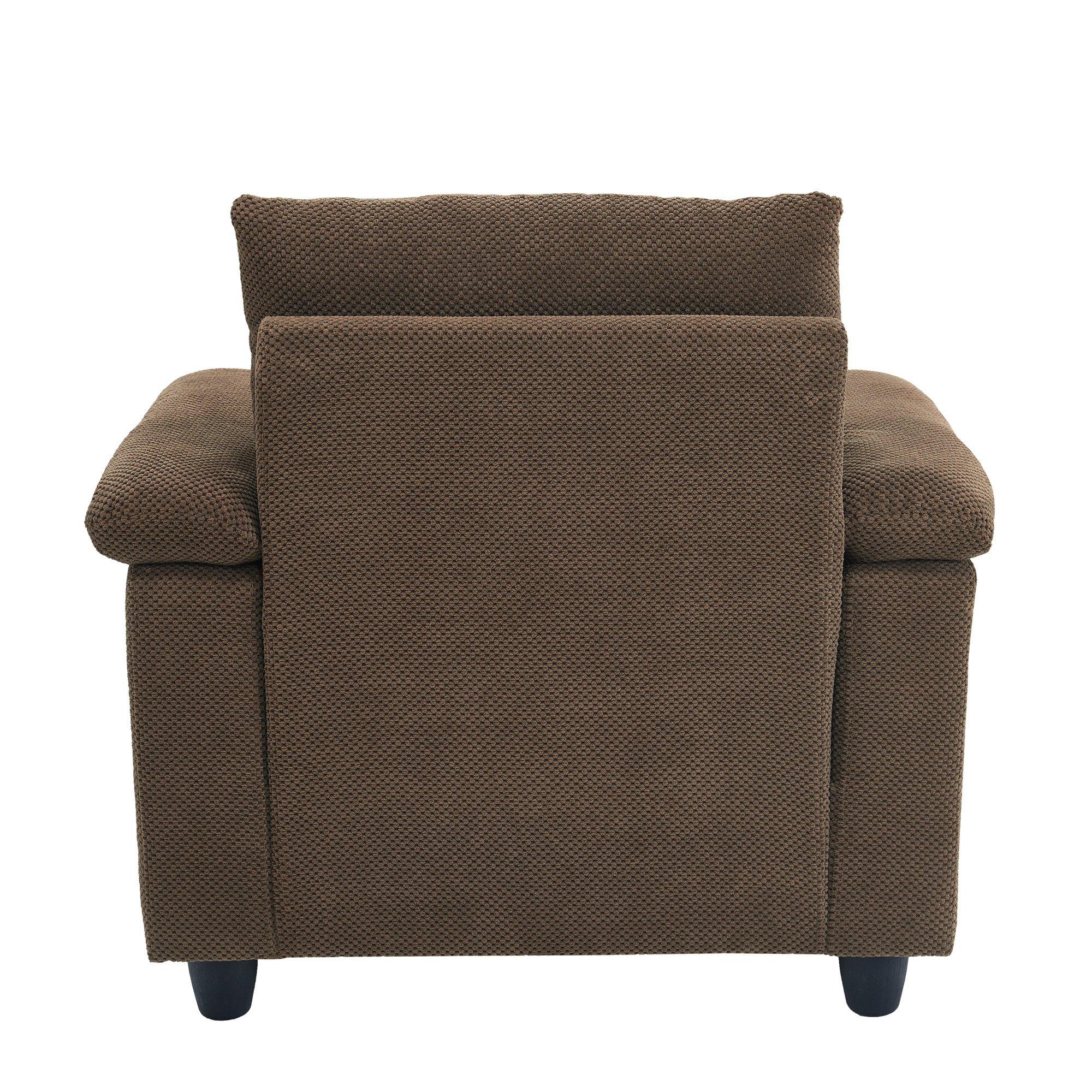 Coffee - Urban Meuble - Reclining Accent Chair & Storage Ottoman - 13