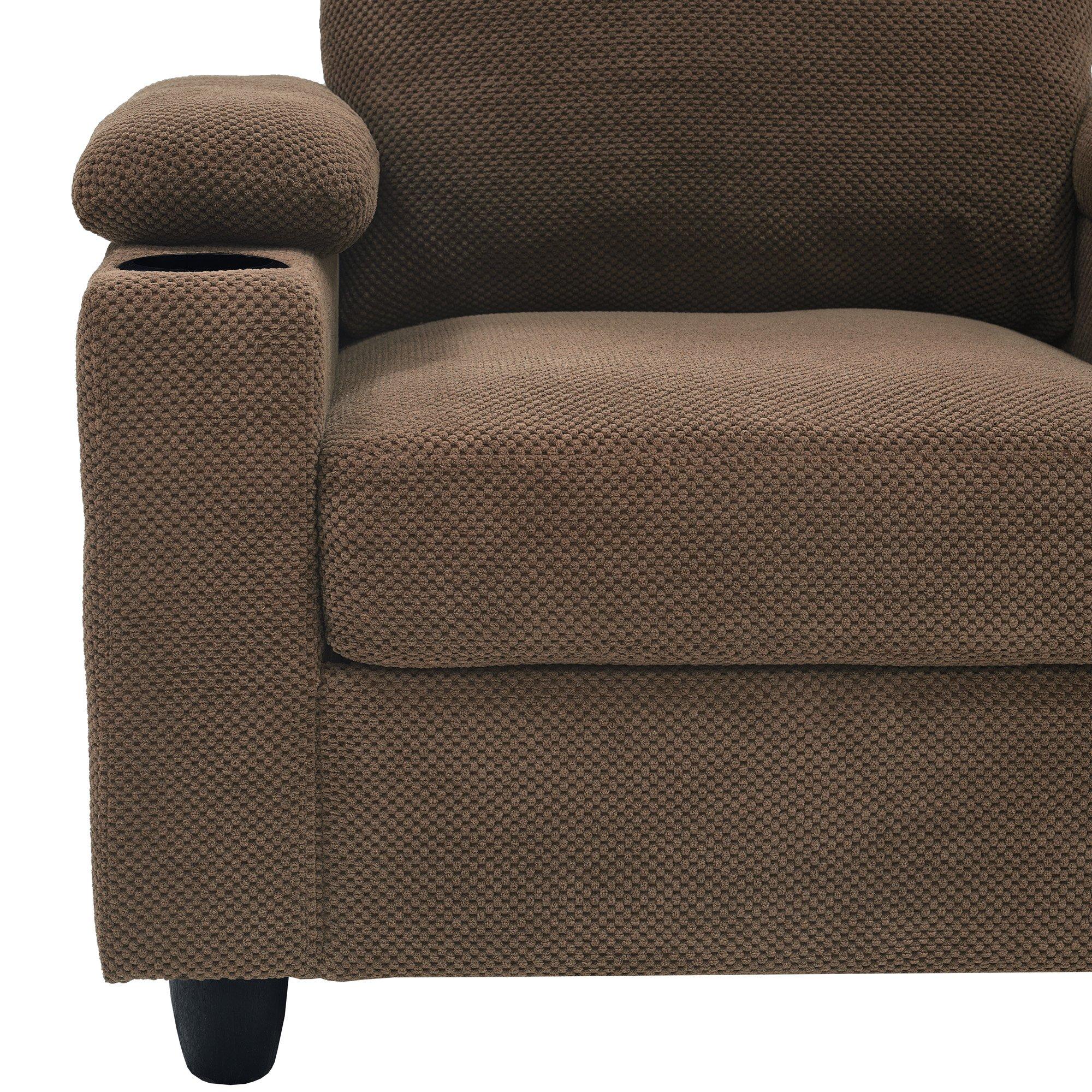 Coffee - Urban Meuble - Reclining Accent Chair & Storage Ottoman - 14