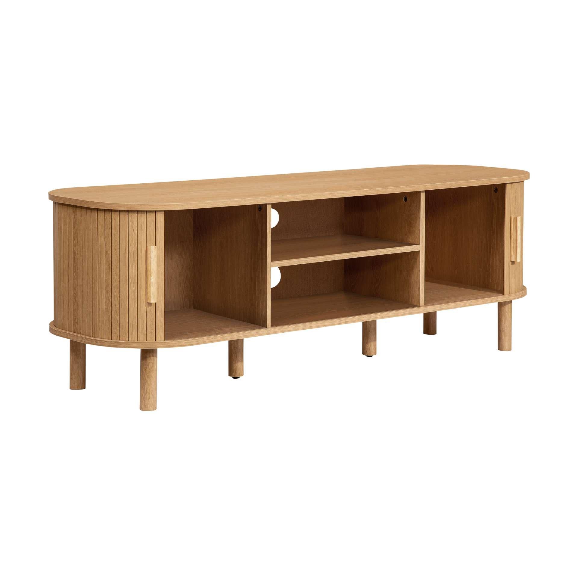 Brown - Birlea - Axel Fluted Small TV Unit - 8