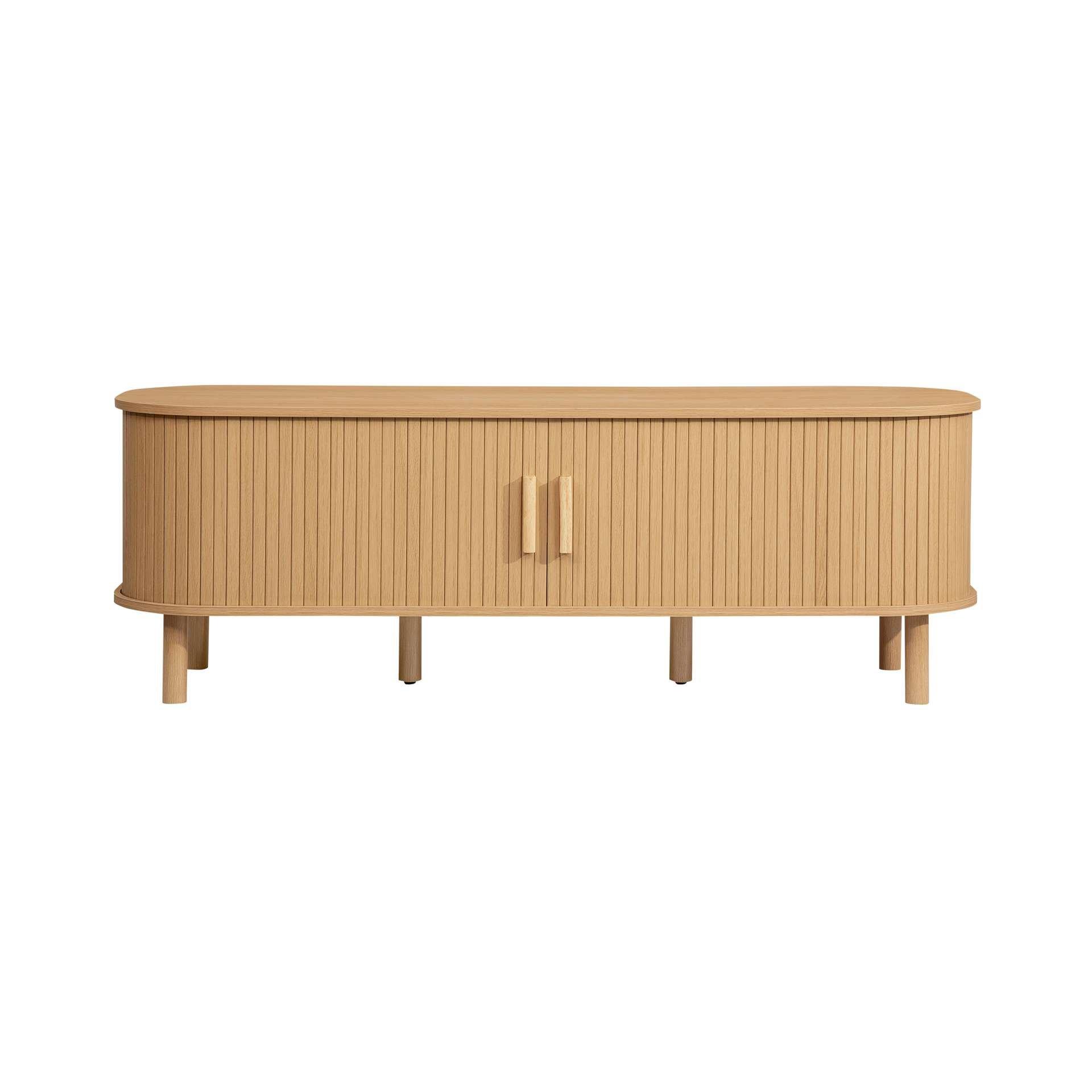 Brown - Birlea - Axel Fluted Small TV Unit - 9
