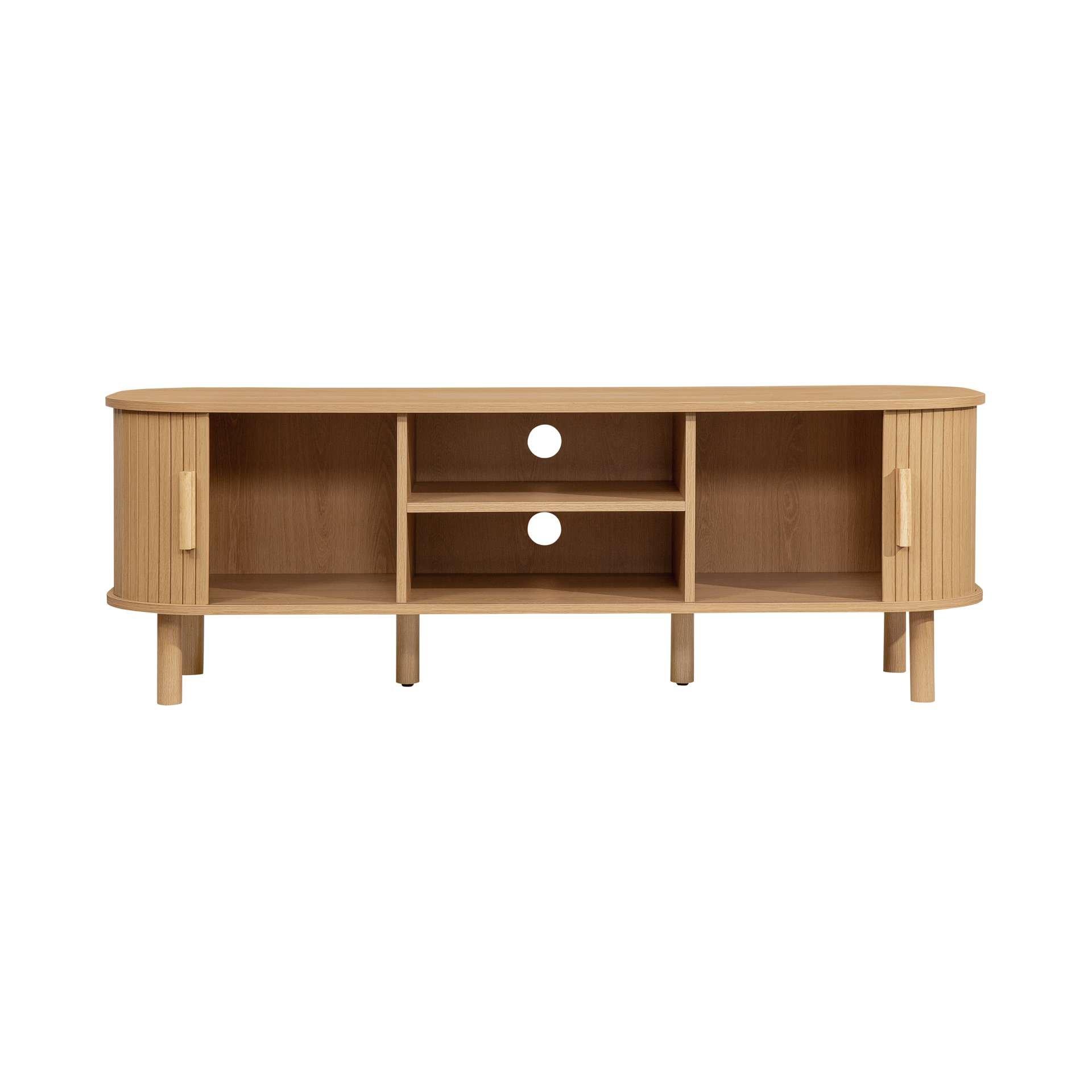Brown - Birlea - Axel Fluted Small TV Unit - 10