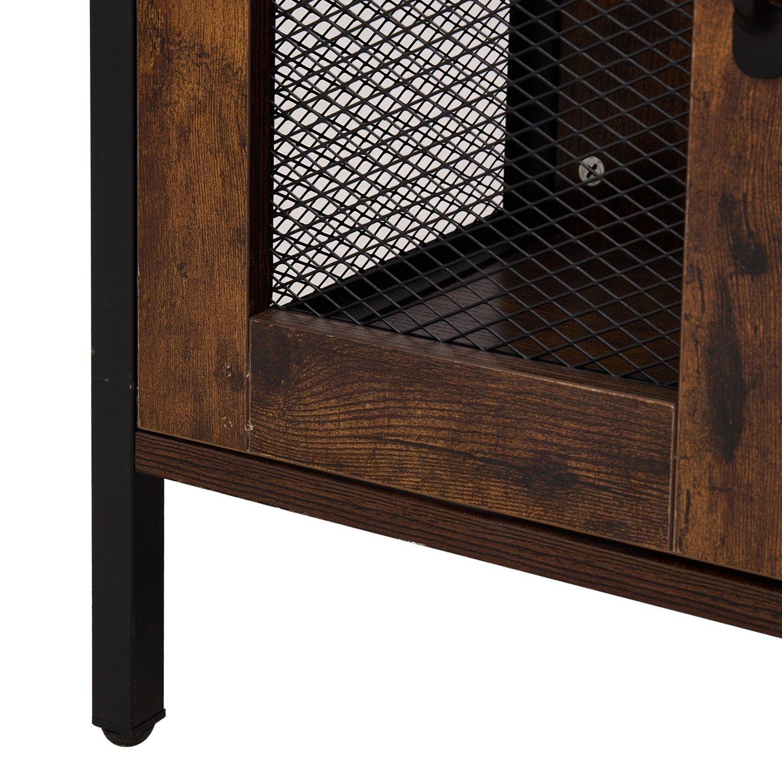 Brown - Kabinet UK - Sideboard Drinks Cabinet with Stemware Holders - 8