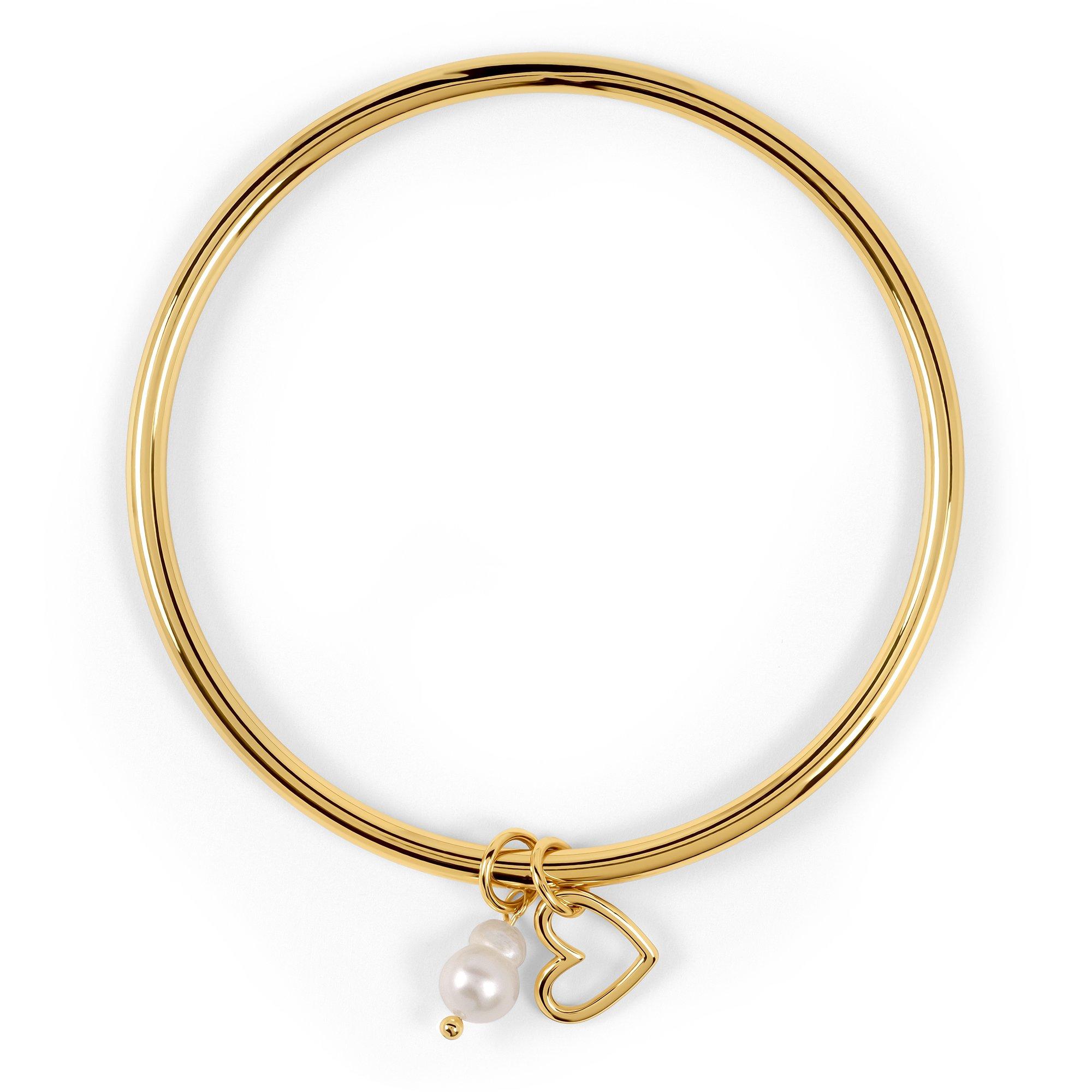 Gold - Radley - Radley 18ct Gold Plated Charm Bangle - 1