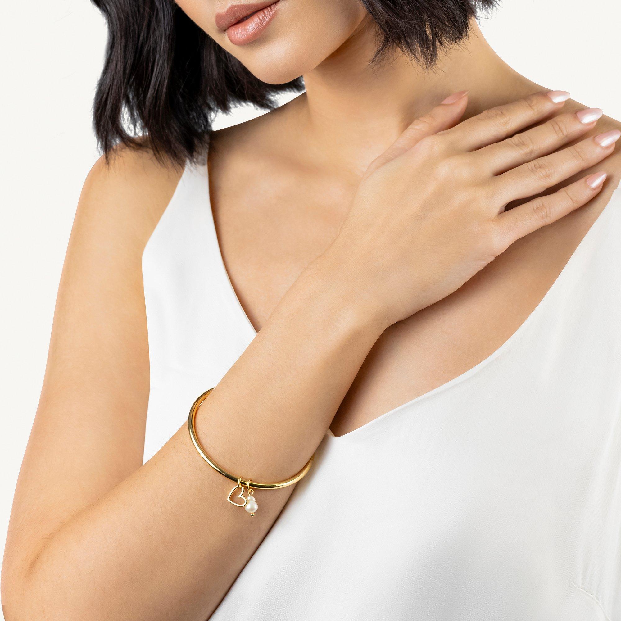 Gold - Radley - Radley 18ct Gold Plated Charm Bangle - 2
