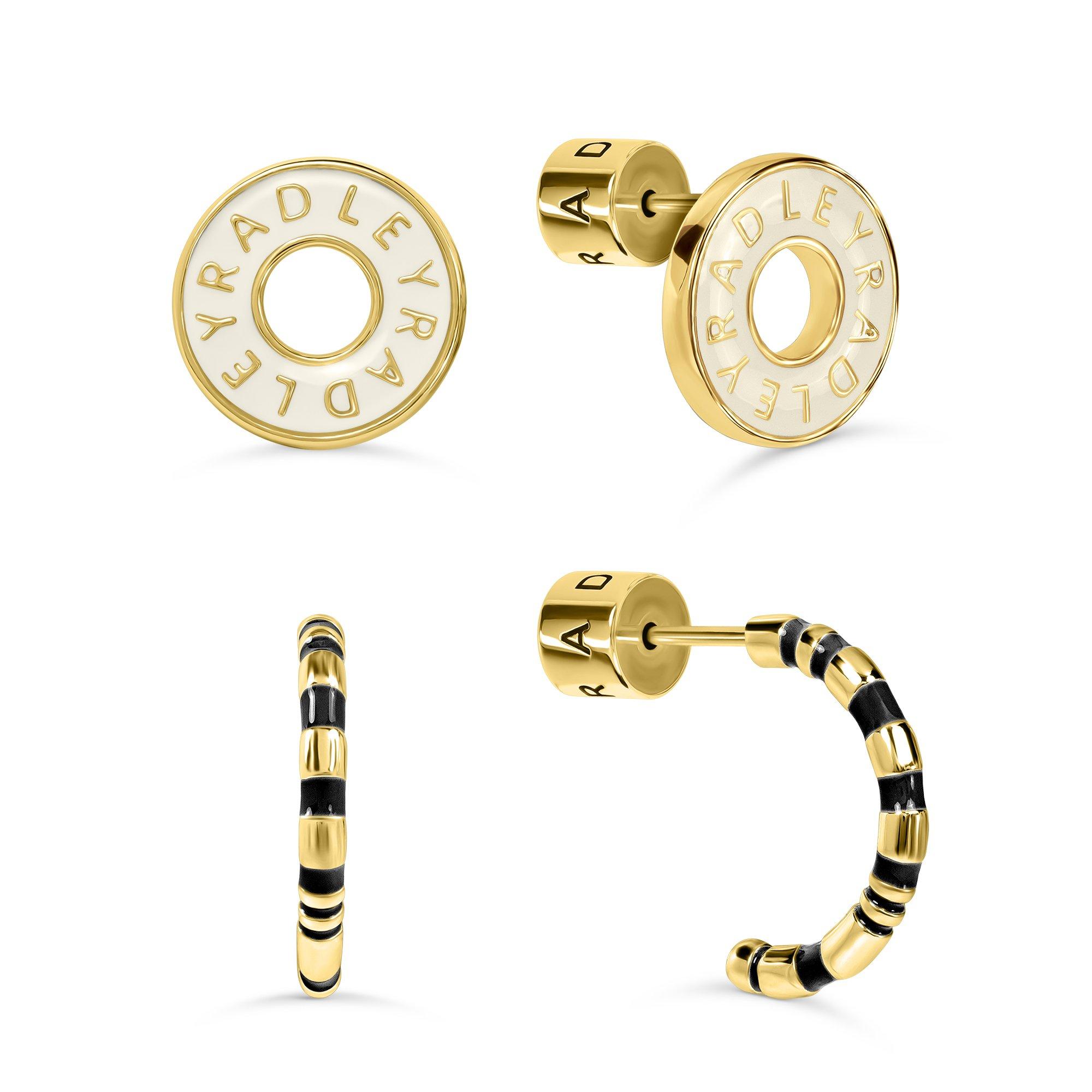 Gold - Radley - Radley 18ct Gold Plated Twin Earrings - 1