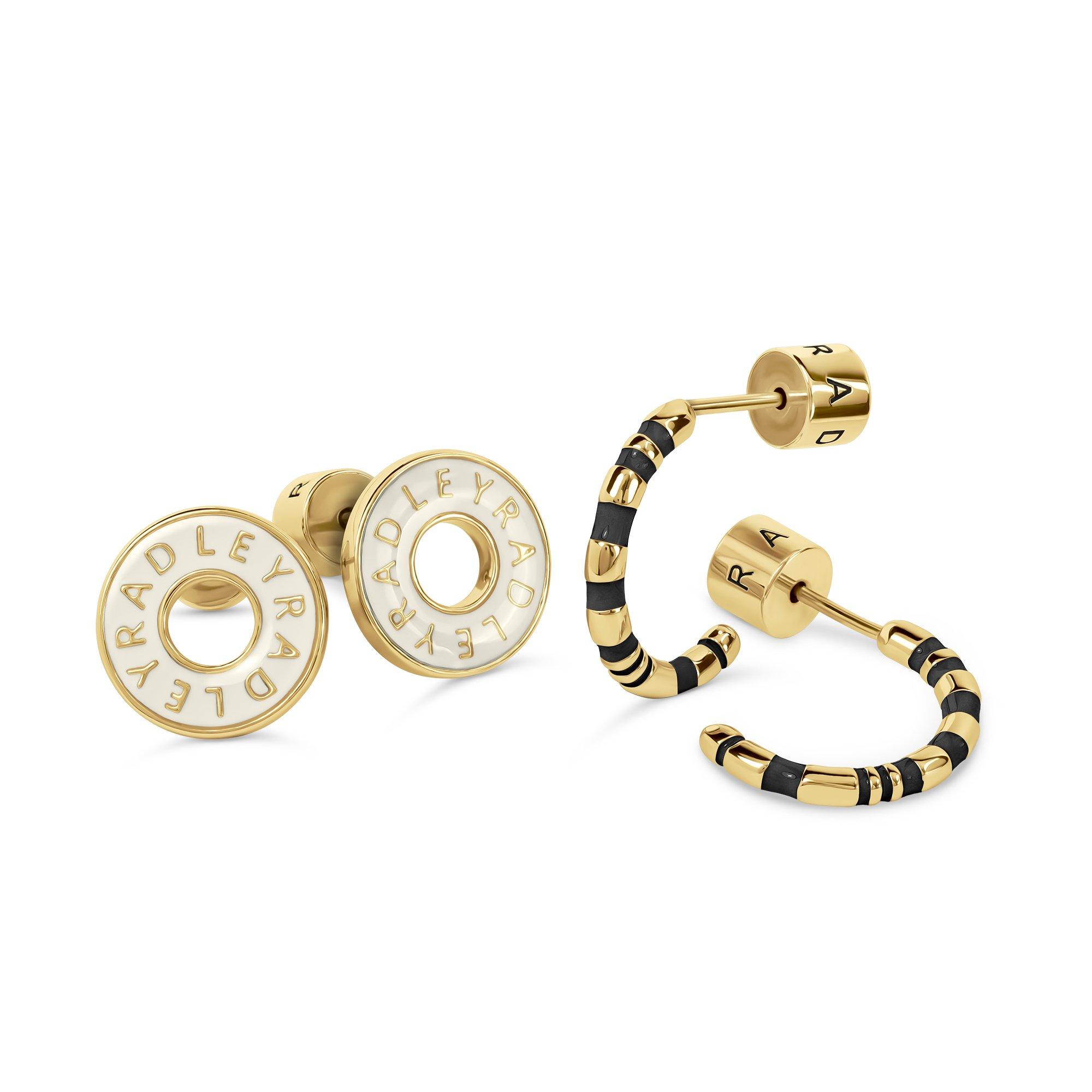 Gold - Radley - Radley 18ct Gold Plated Twin Earrings - 3