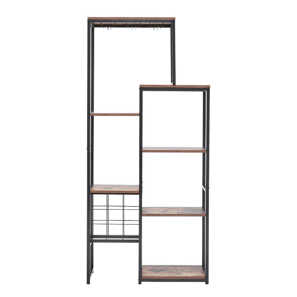 Brown - Kabinet UK - Wine Rack & Bar Storage Cabinet - 3