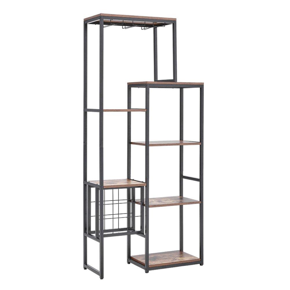 Brown - Kabinet UK - Wine Rack & Bar Storage Cabinet - 4