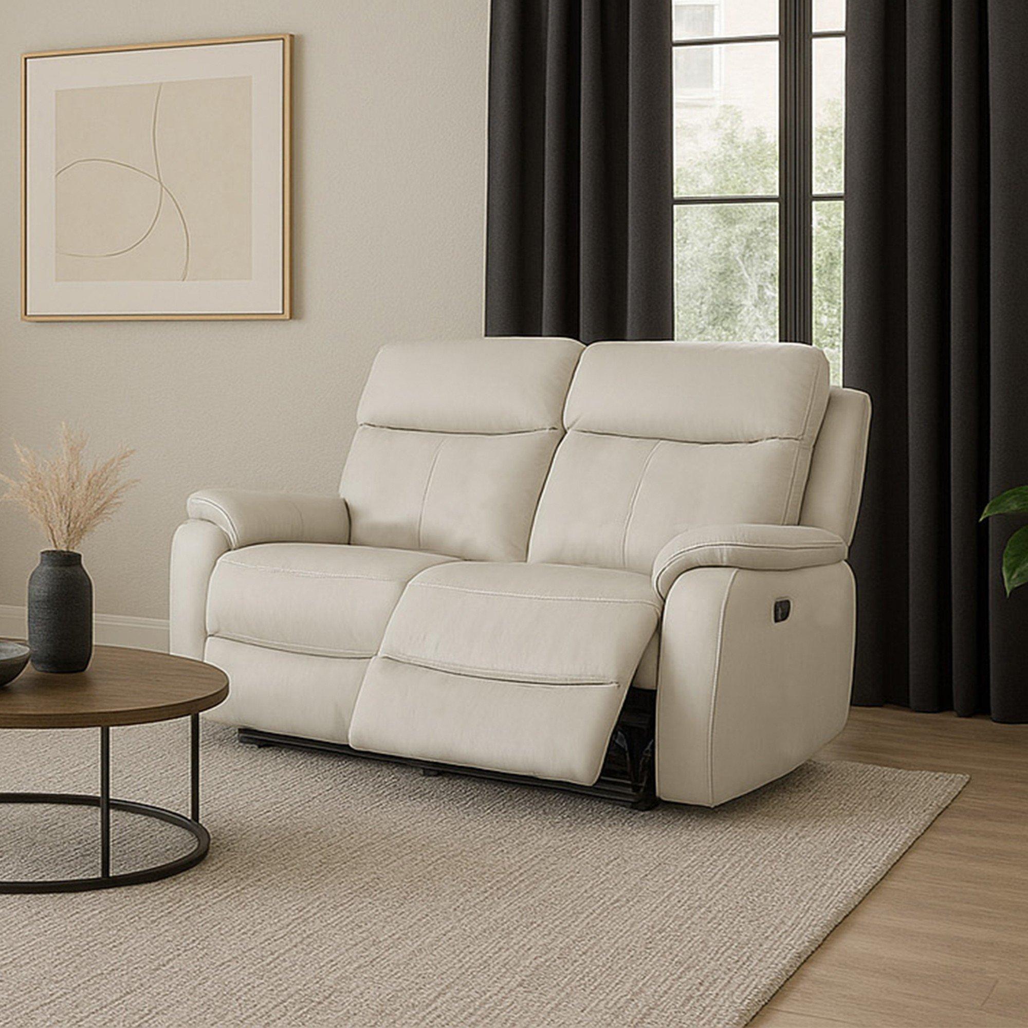 Aspire  Kingsmere 2 Seater Power Recliner Sofa - Light Grey - 2 Seater