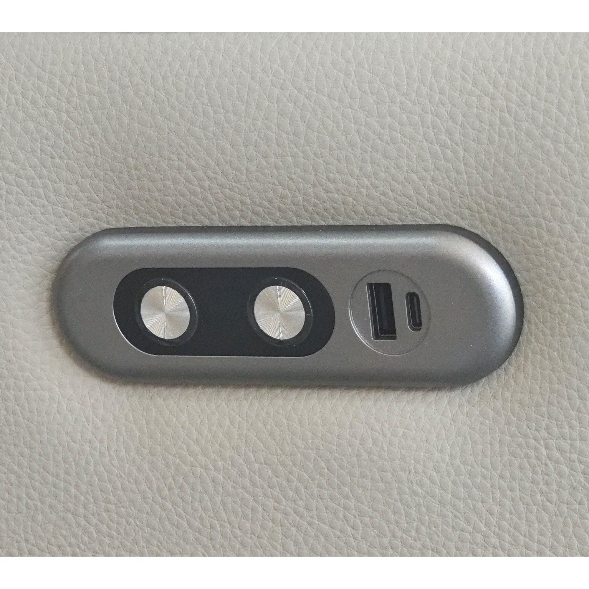 Light Grey - Aspire - Kingsmere 2 Seater Power Recliner Sofa - 6