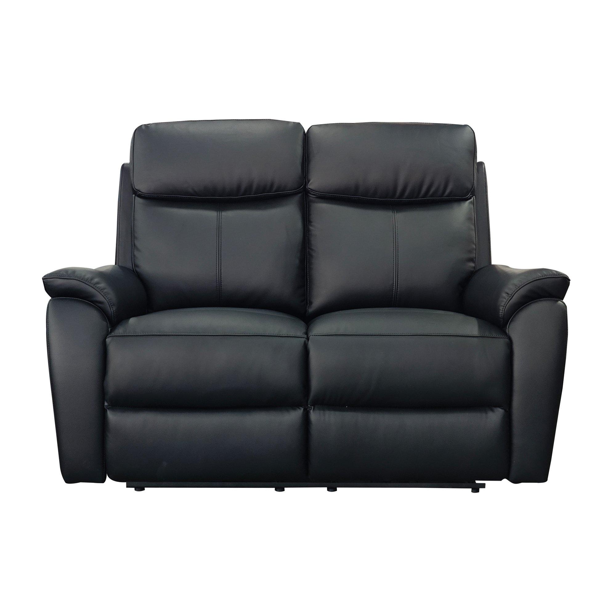 Black - Aspire - Kingsmere 2 Seater Power Recliner Sofa - 2