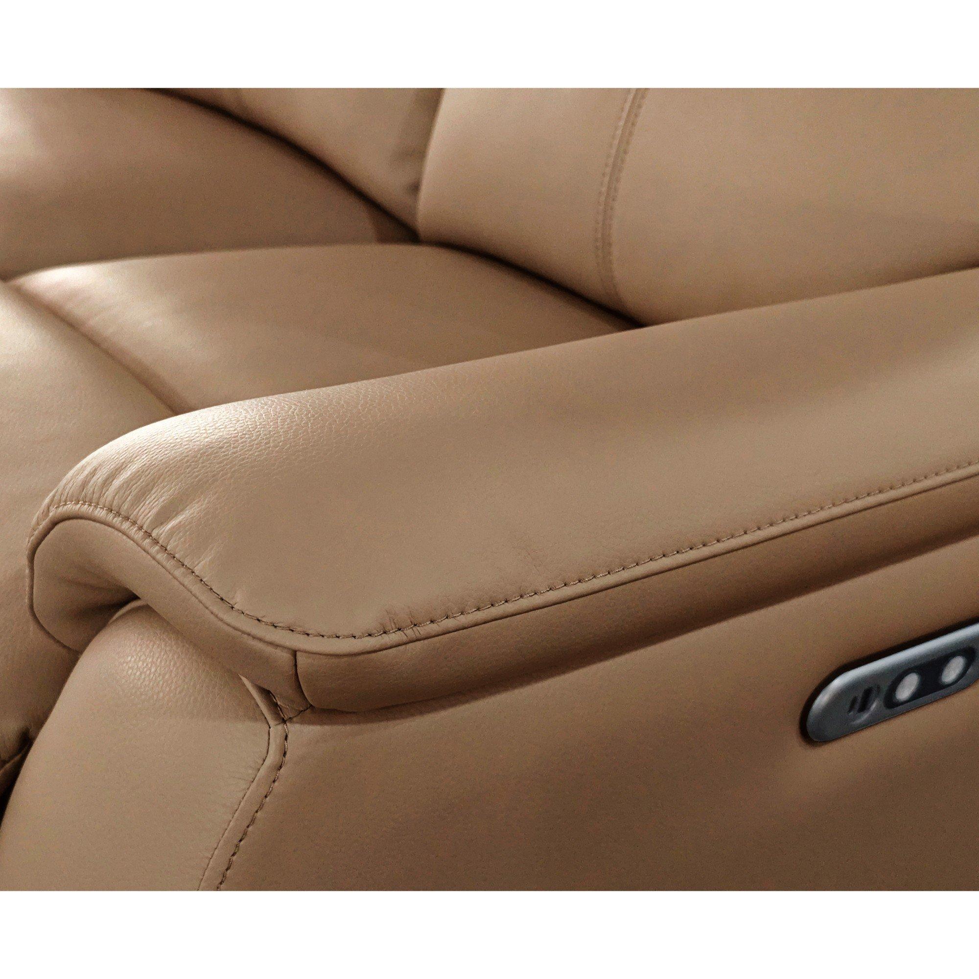 Tan - Aspire - Kingsmere 2 Seater Power Recliner Sofa - 5