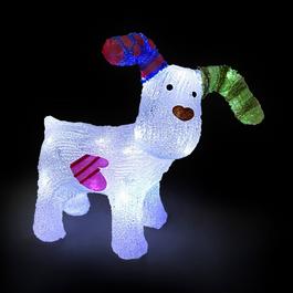 Snowtime Outdoor LED Lit The Snowdog Decoration
