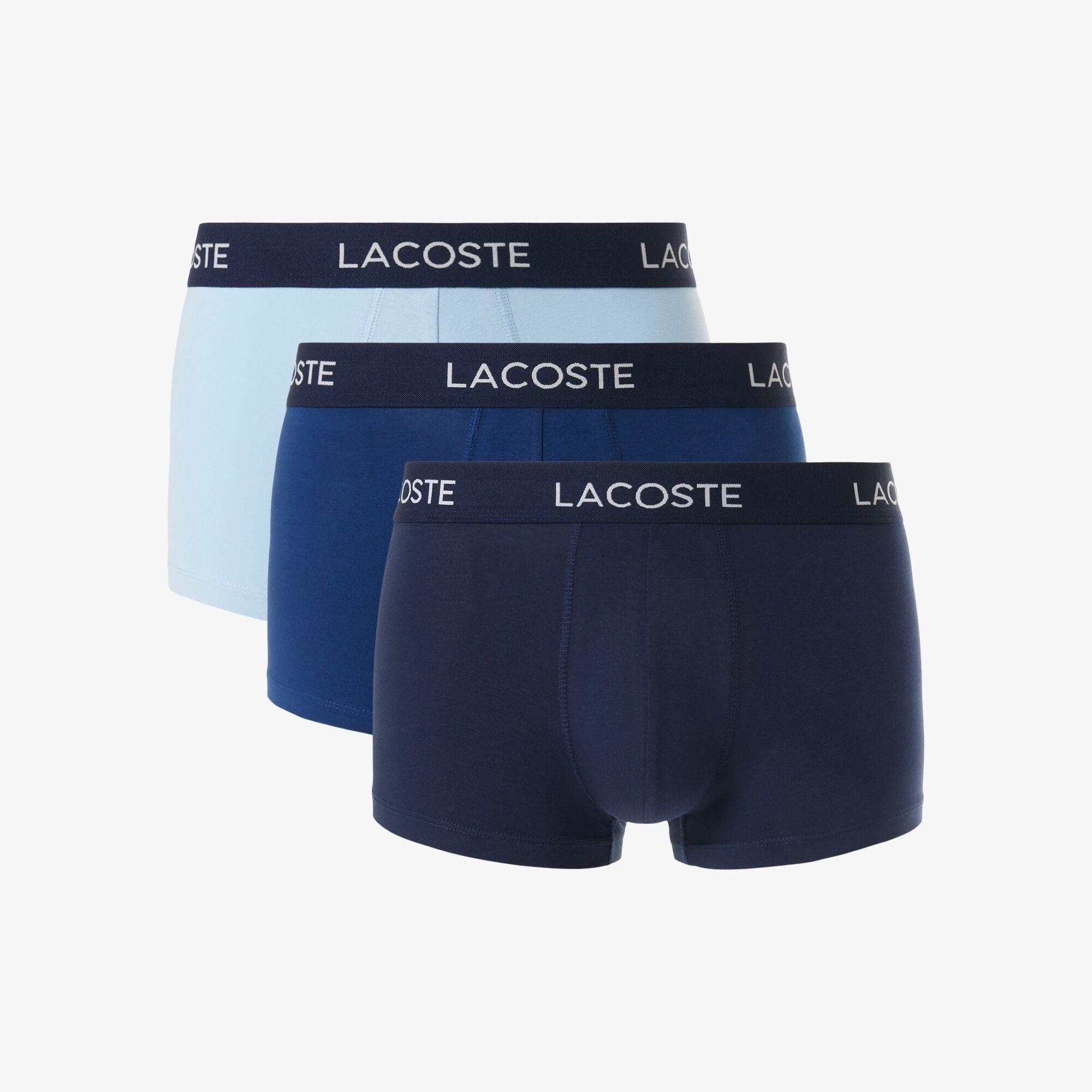 Multi Colour - Lacoste - 3-Pack Stretch Cotton Trunks - 1
