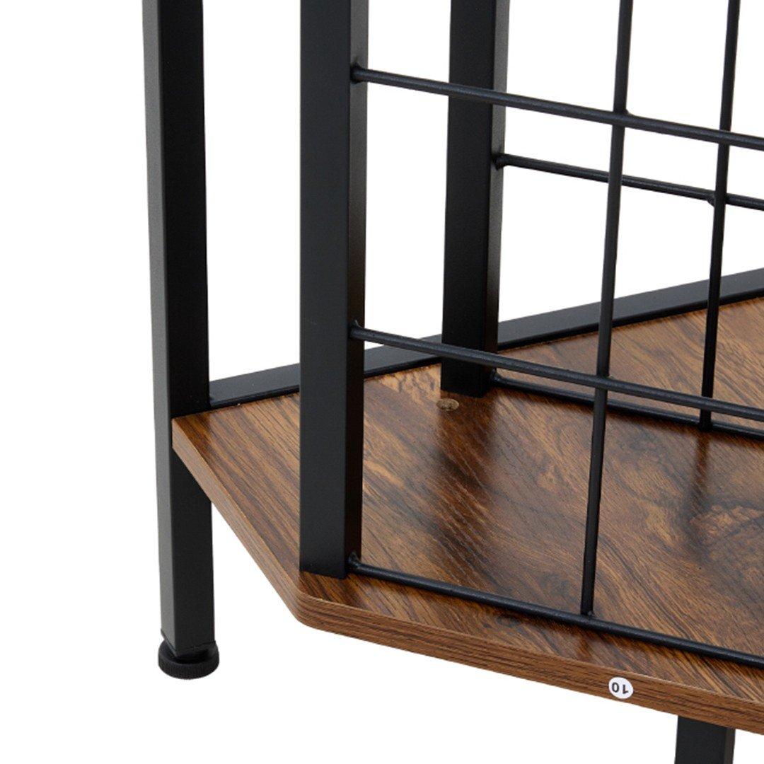 Brown - Kabinet UK - Wine Rack with Glass Holder and Bottle Storage - 10