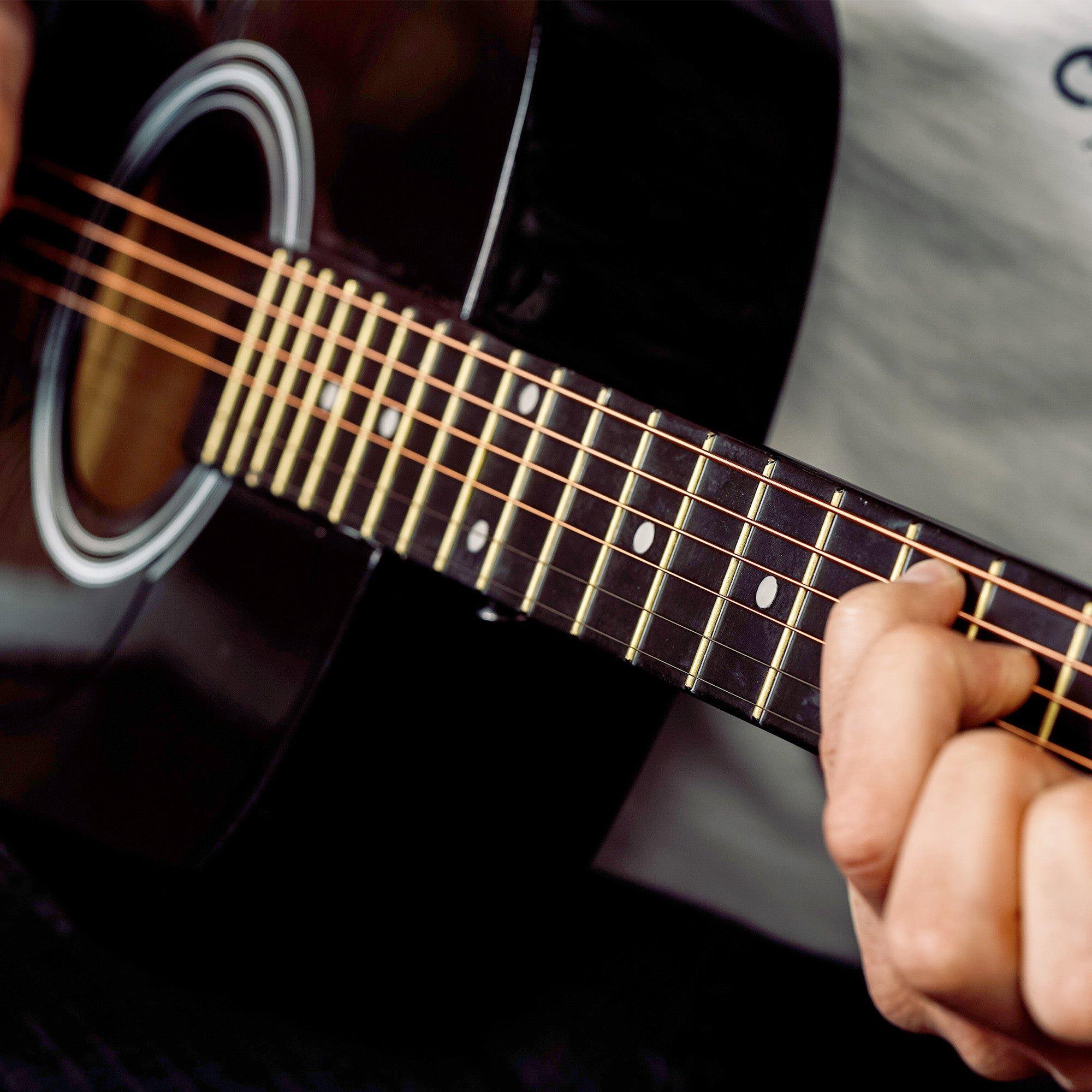 Black - 3rd Avenue - Full Size Acoustic Guitar Premium Pack - 6