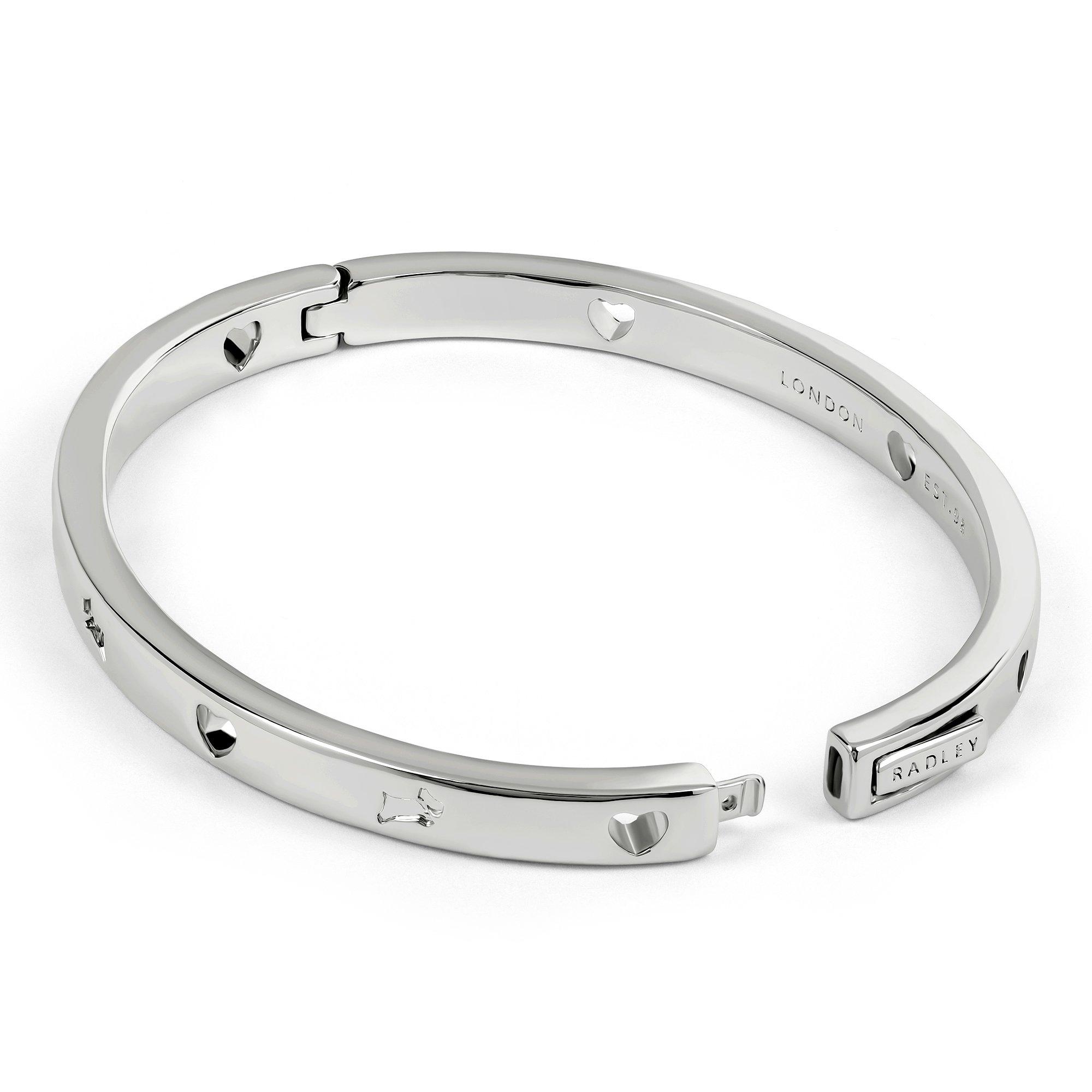 Silver - Radley - Radley Silver Plated Heart & Dog Bangle - 3