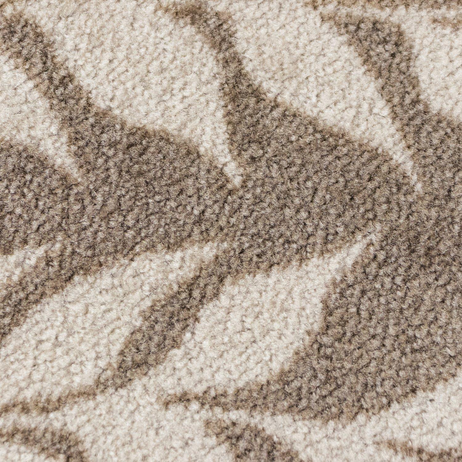 Brown - JVL - Mega Mat Entrance Doormat Leaves 50x75cm - 3