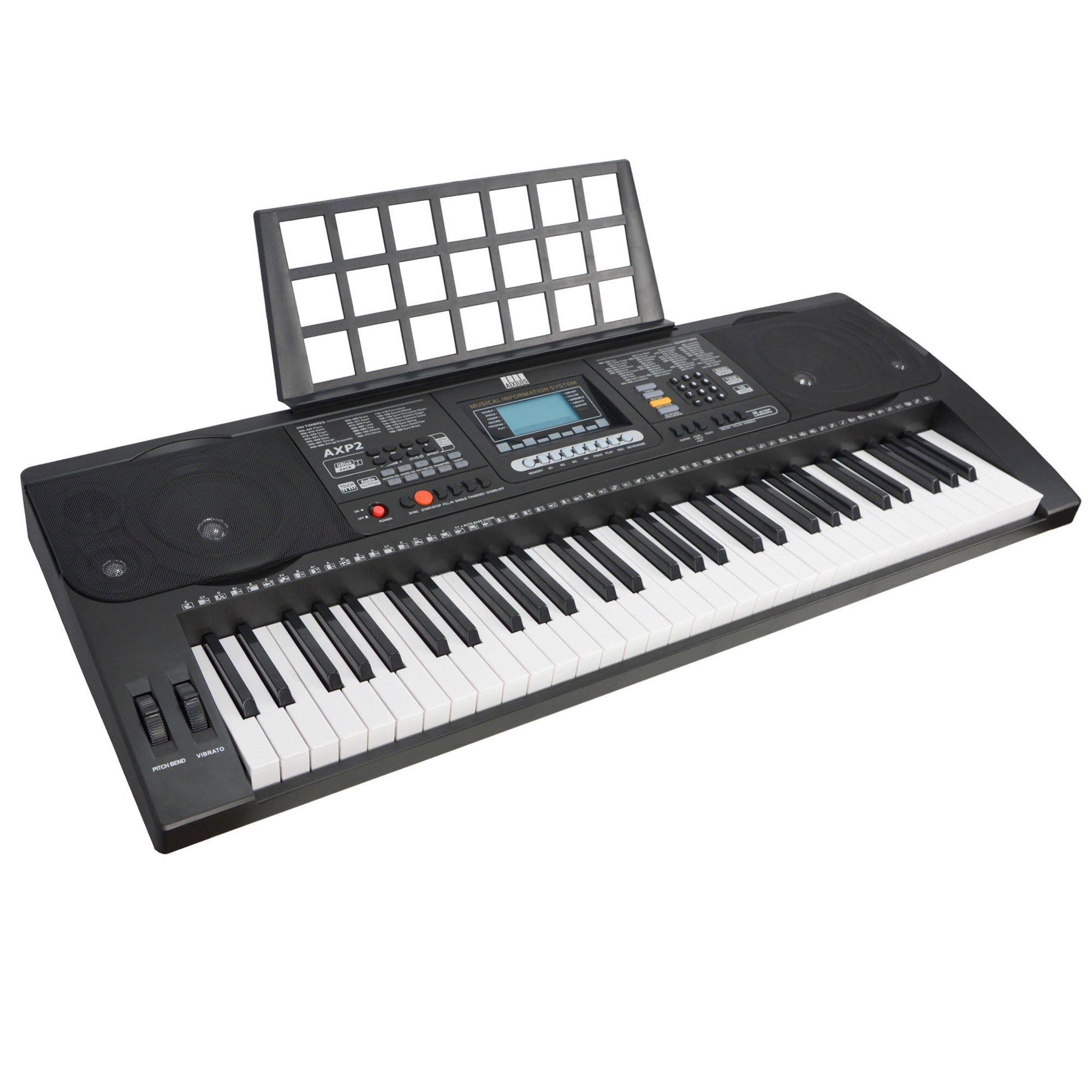 Axus  Axp2 Electronic Keyboard - Black - 61-Key