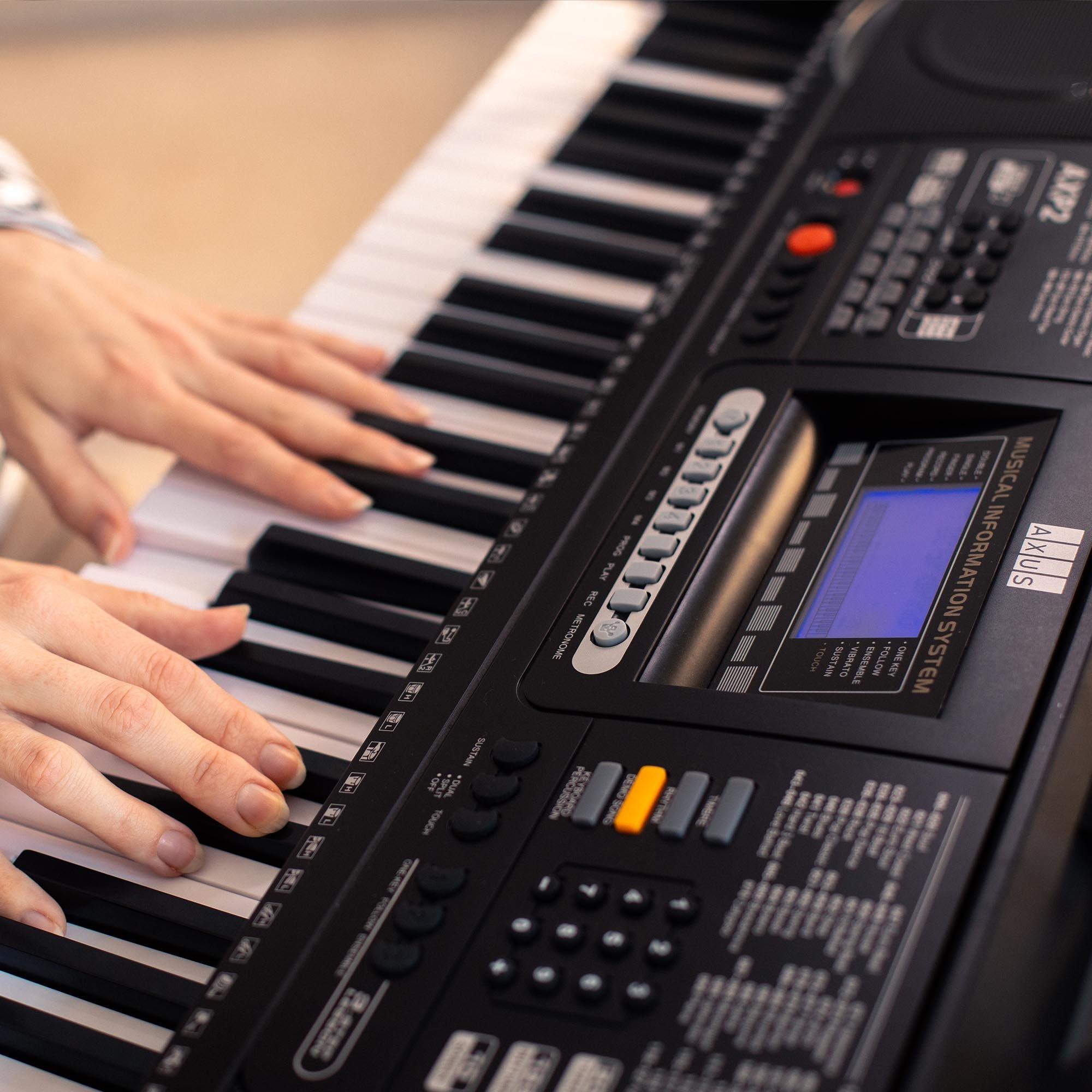 Black - Axus - AXP2 Electronic Keyboard - 6