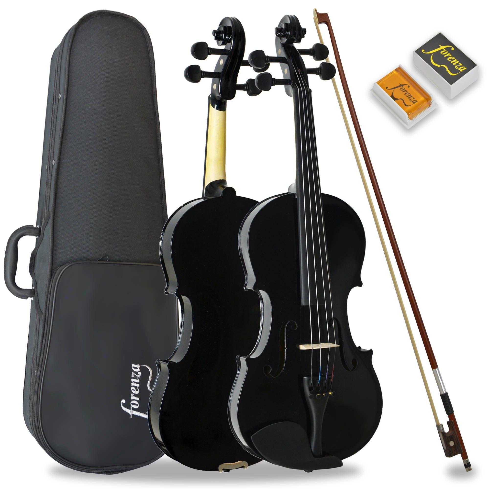 Black - Forenza - Forenza Uno Series Full Size Violin Outfit - 1