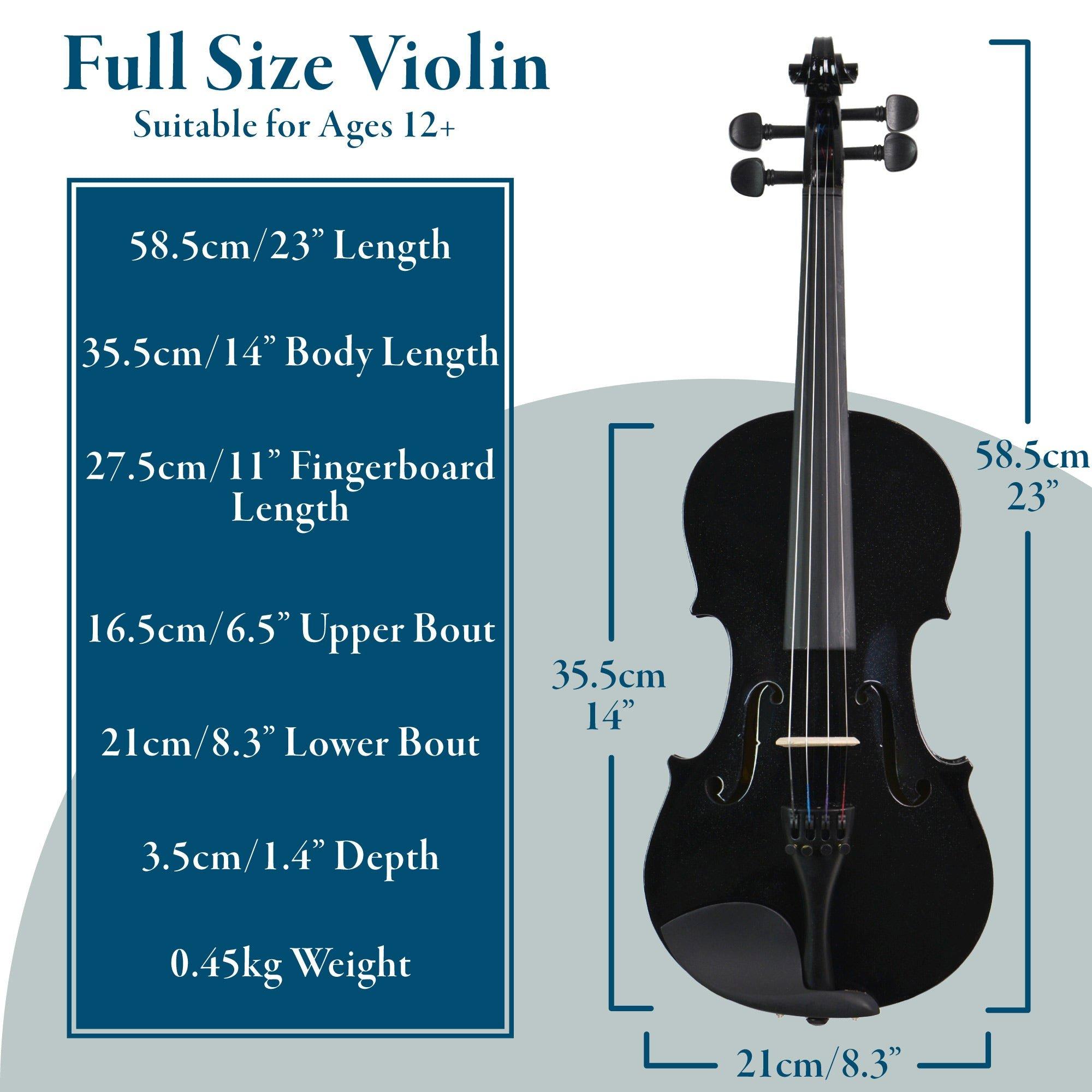 Black - Forenza - Uno Series Full Size Violin Outfit - 2