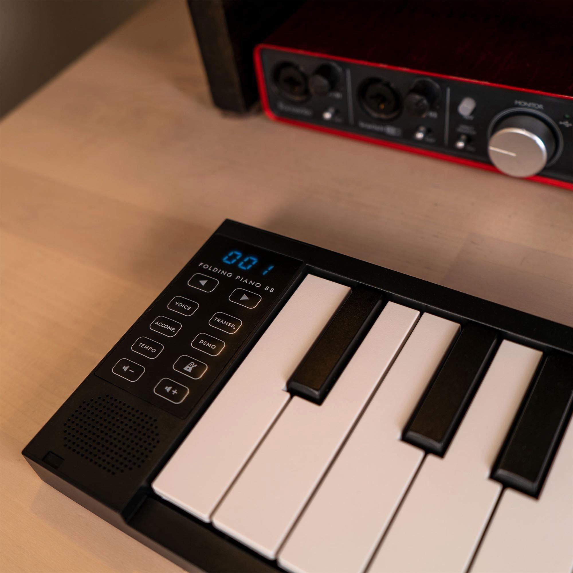 Black - Carry-On - 88 Key Folding Piano - 4