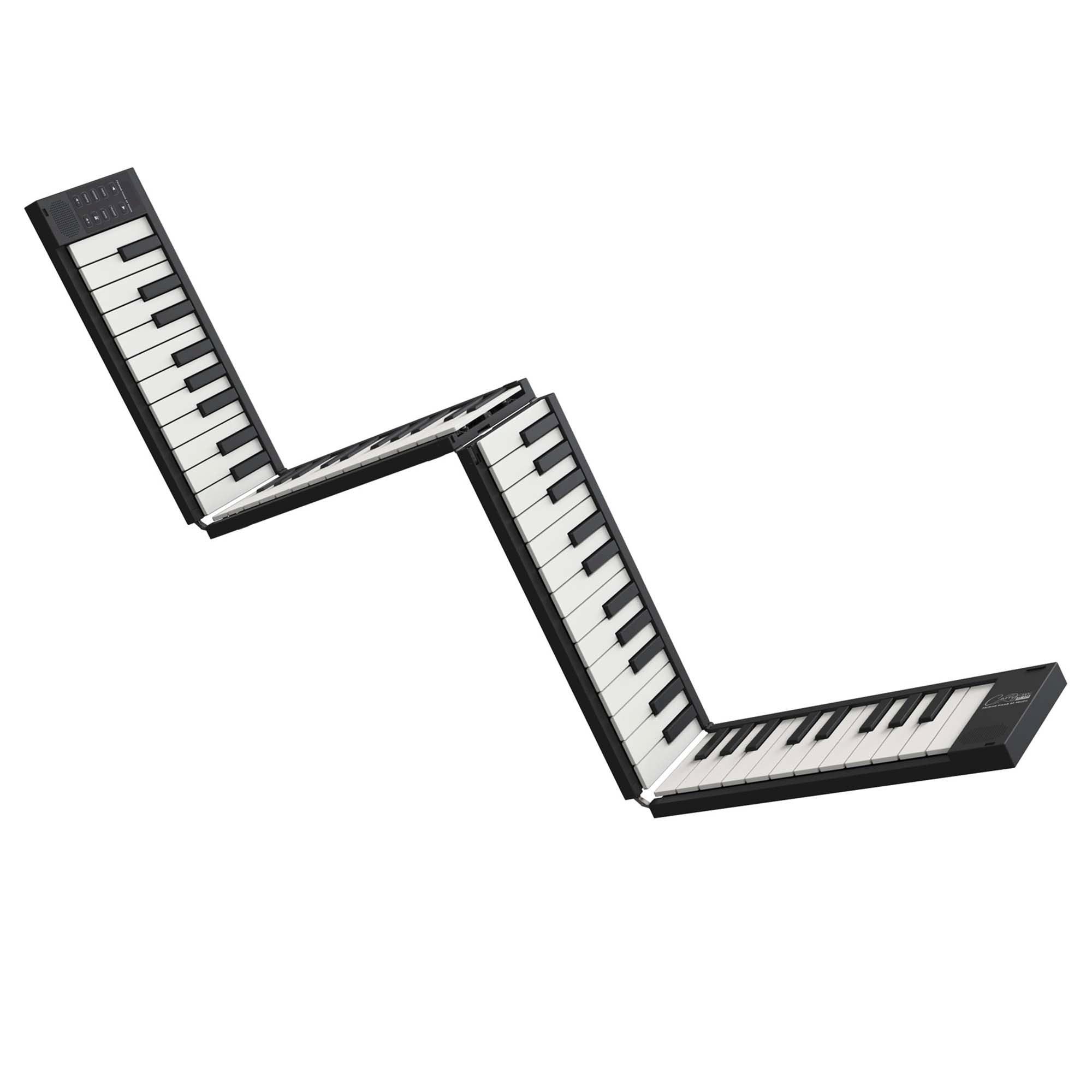 Black - Carry-On - Carry-On 88 Key Touch Sensitive Folding Piano - 1