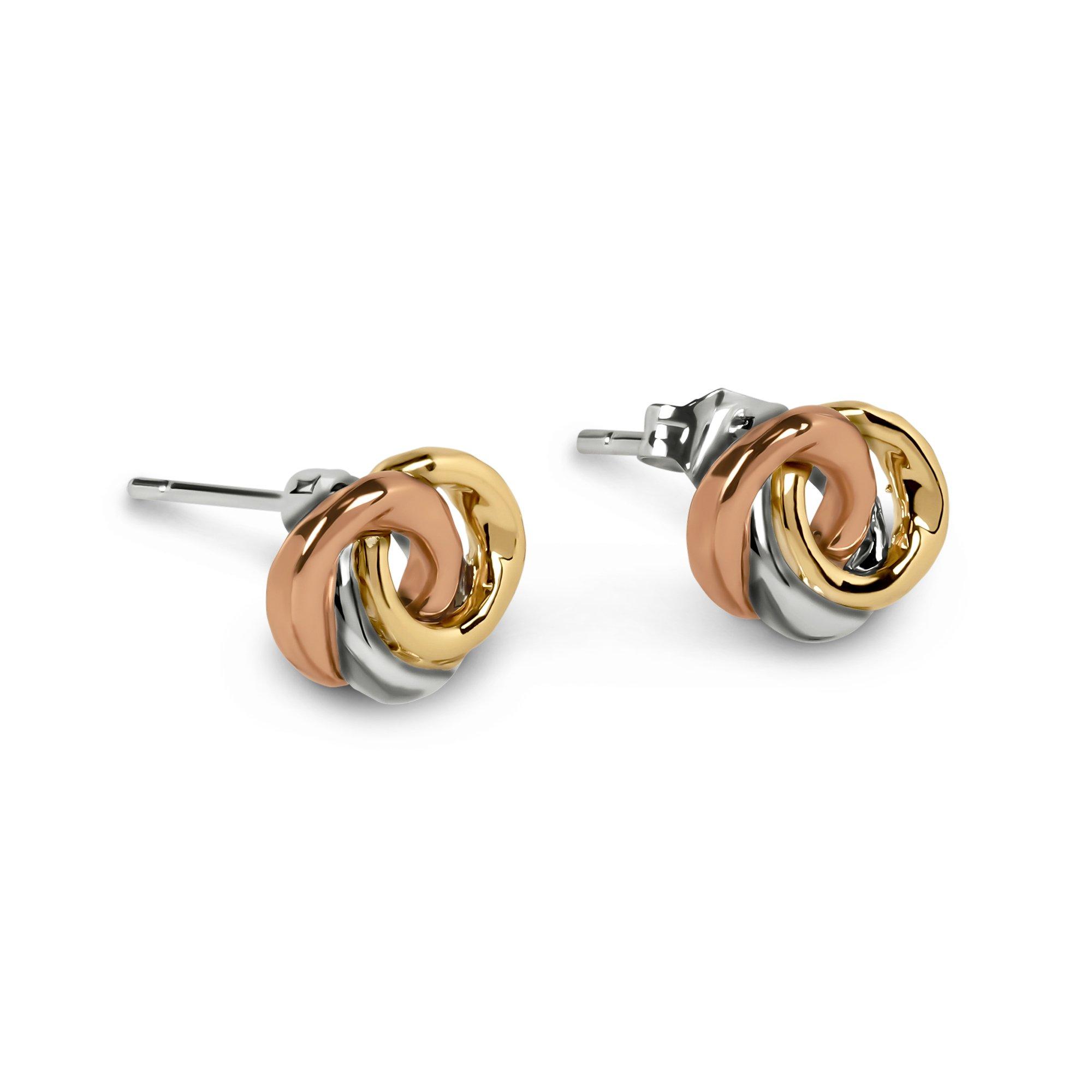 Gold - Radley - Radley Triple Plated Hammered Earrings - 4