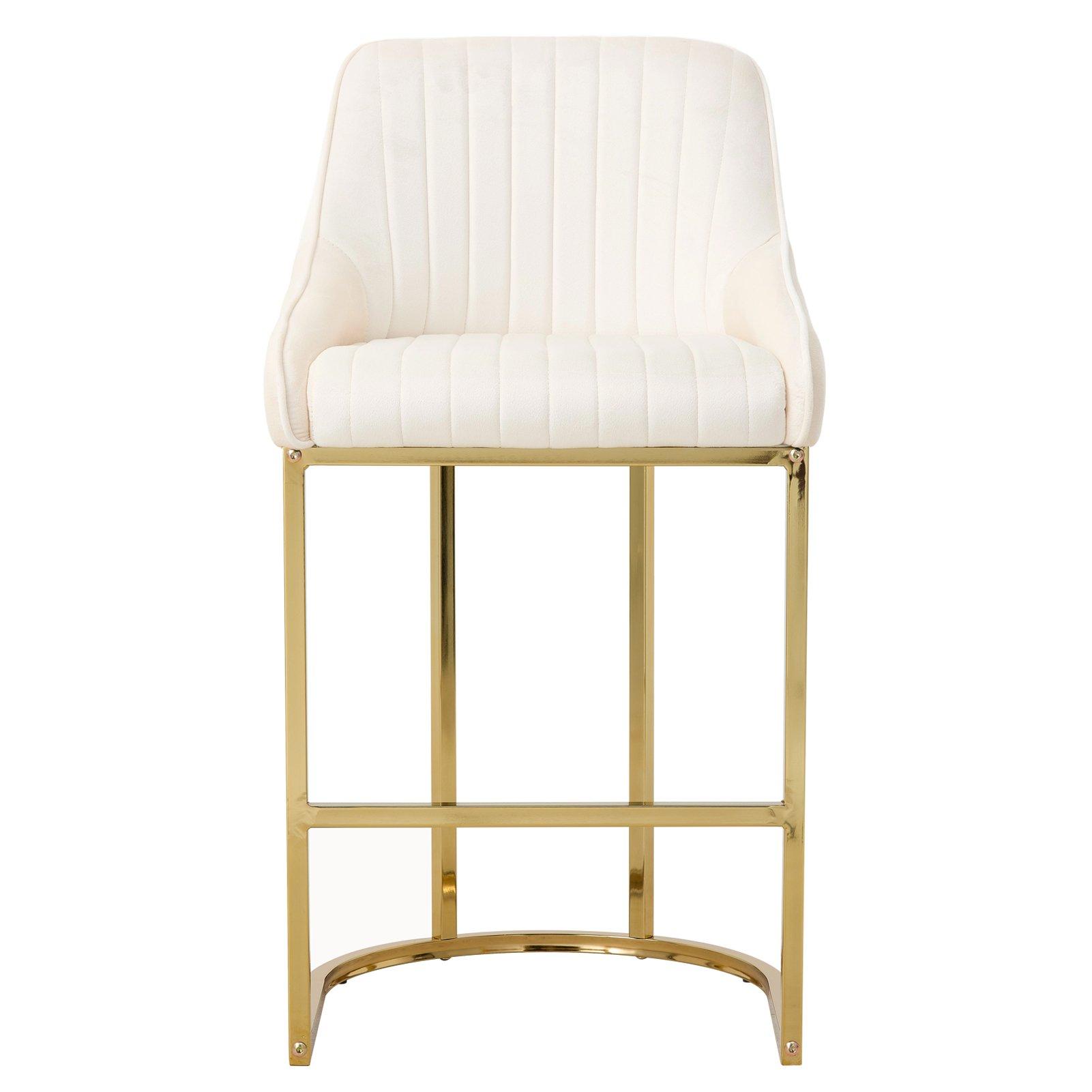 White - Kabinet UK - Set of 2 Upholstered Bar Stools - 3
