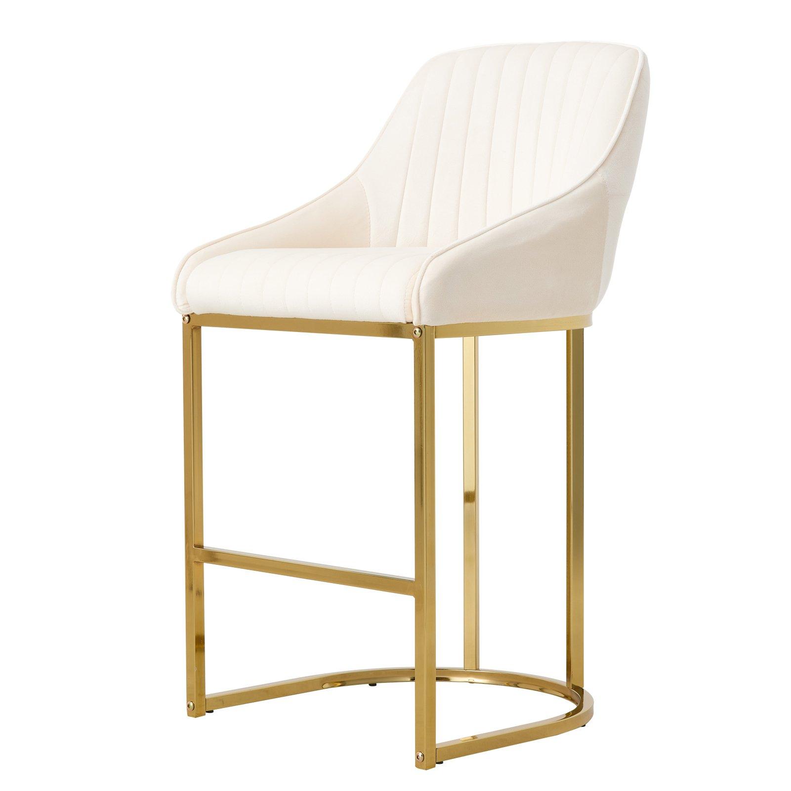 White - Kabinet UK - Set of 2 Upholstered Bar Stools - 4