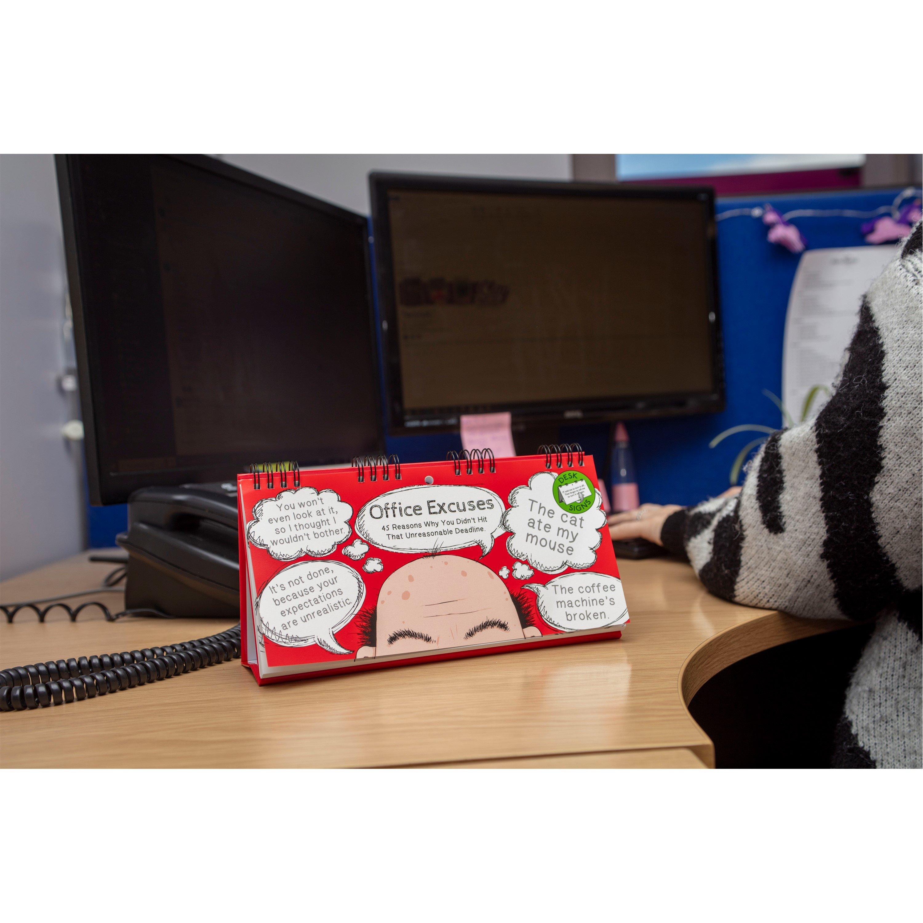 Multi - Boxer Gifts - Office Excuses Flip Book - 3