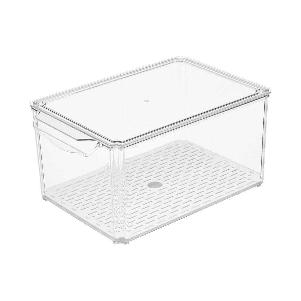 Clear - LIFE IDEAS - Set of 7 Stackable Clear Fridge Organisers - 5