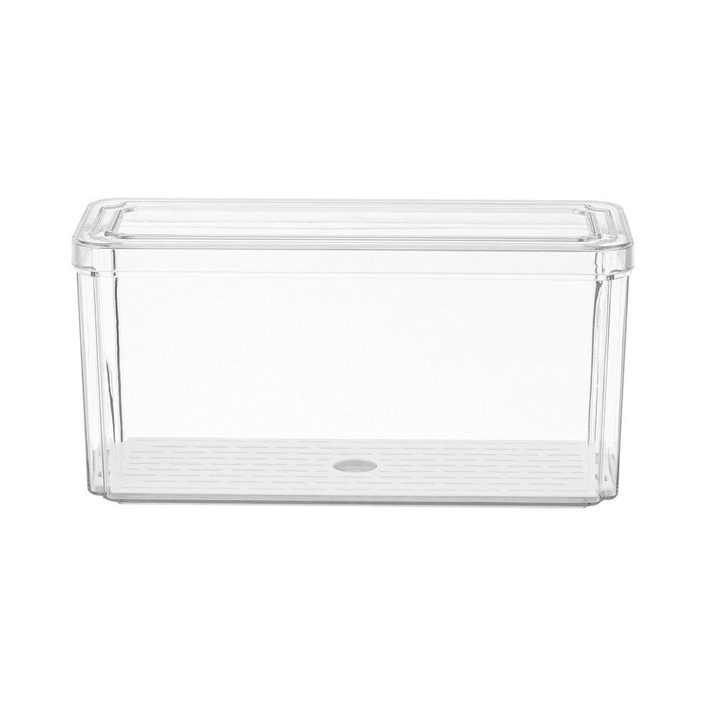 Clear - LIFE IDEAS - Set of 7 Stackable Clear Fridge Organisers - 6