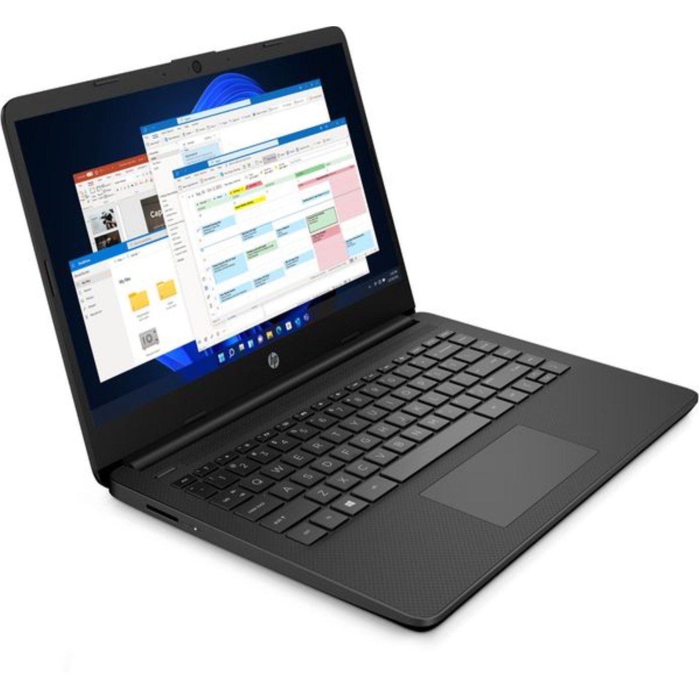 Black - HP - 14 Laptop Intel, 4GB, 128GB, Win 11s - Office 365 - 2