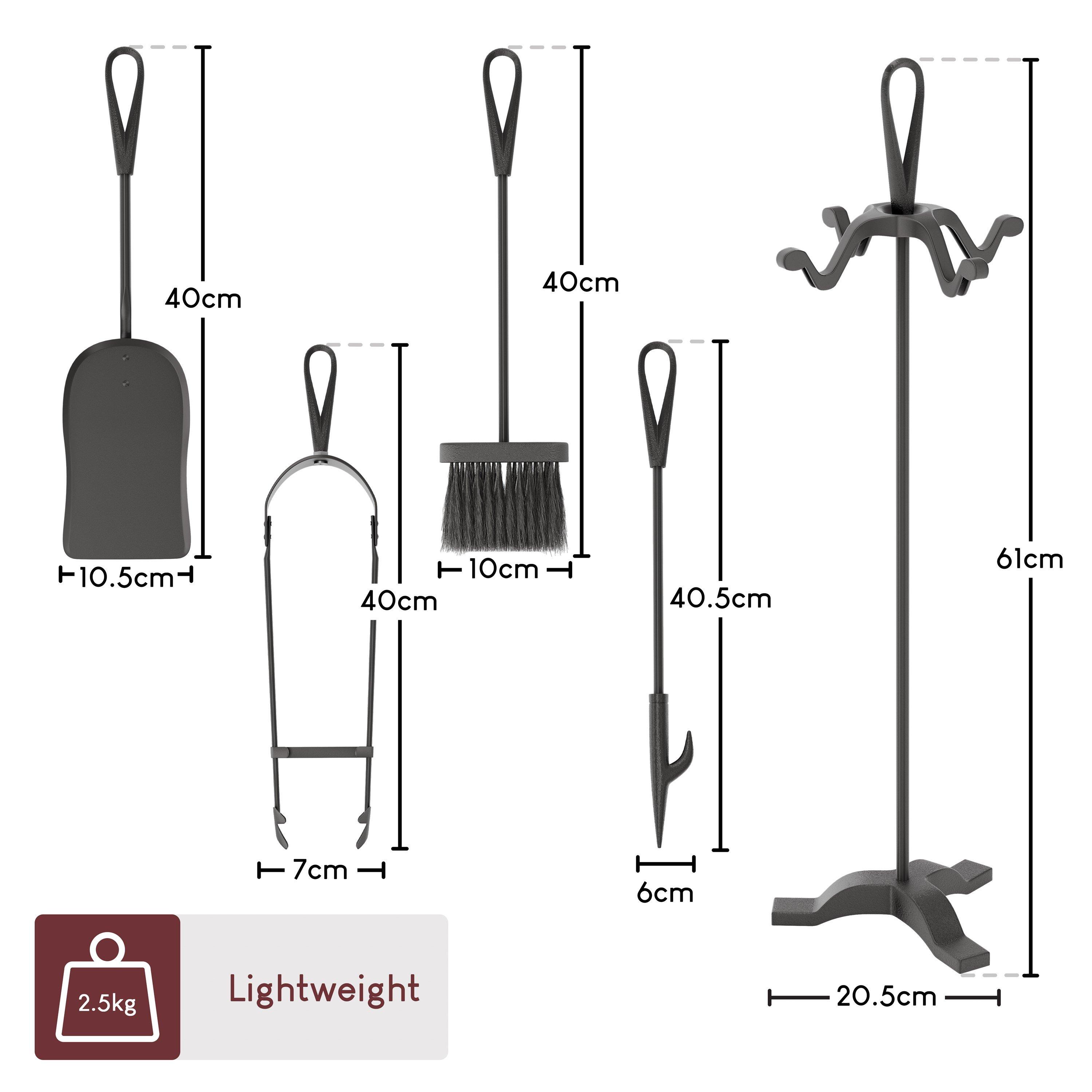 Black - Lassic - Fire Vida 5 Piece Buxton Companion Set - 2