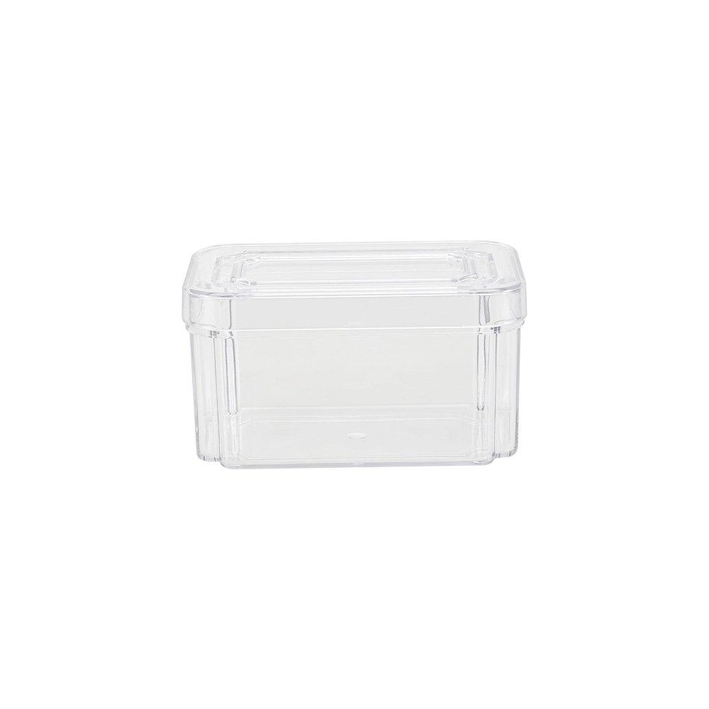 Clear - LIFE IDEAS - Set of 9 Stackable Clear Fridge Organisers - 5