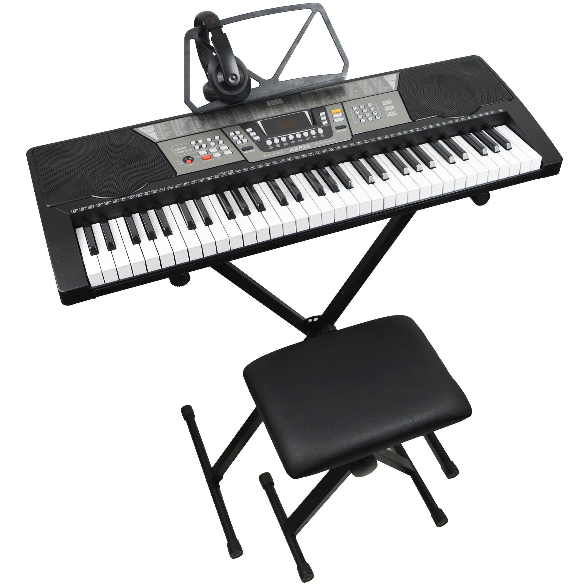 Axus  Axp10 Portable Keyboard Pack - Black - 61-Key