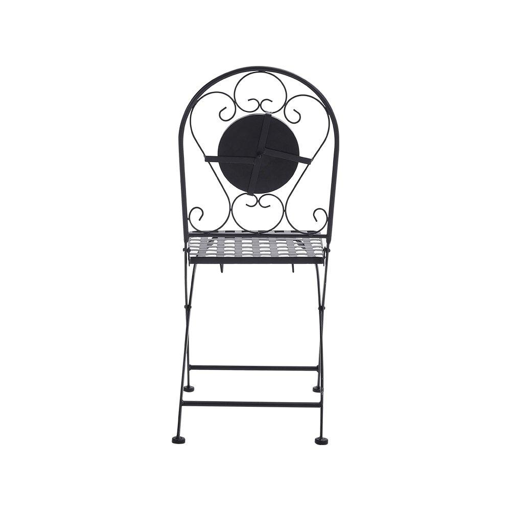 White/Black - Breeins - 3-Piece Mosaic Garden Dining Set - 9