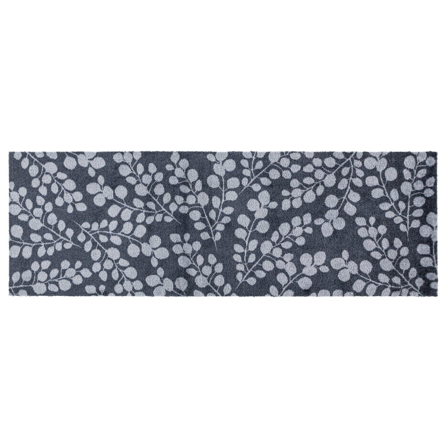 Grey - JVL - Mega Mat Entrance Runner Branches 57x150cm - 1